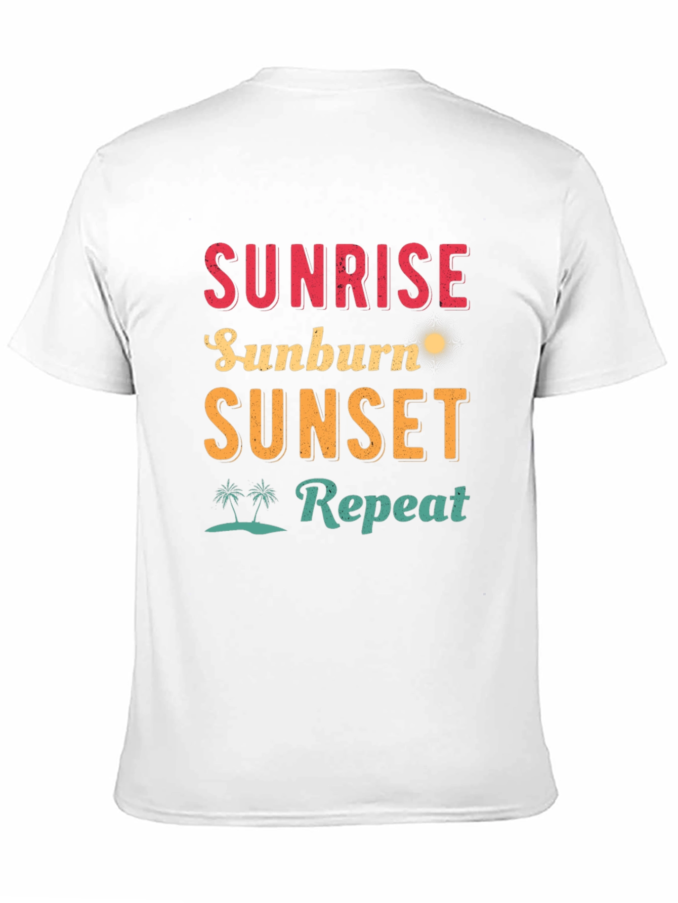 Black Sunrise Sunburn Sunset Repeat Graphic Tee view 11