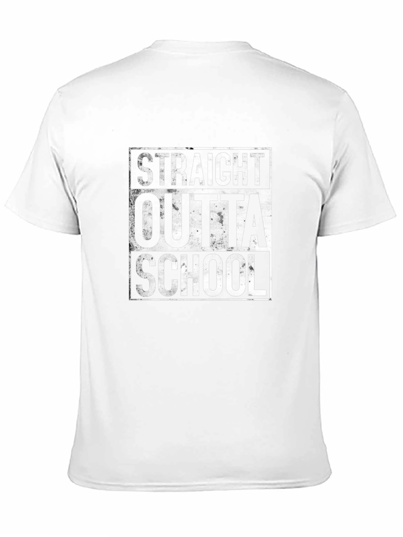 Black Straight Outta School T-Shirt - Graduation Gift view 11