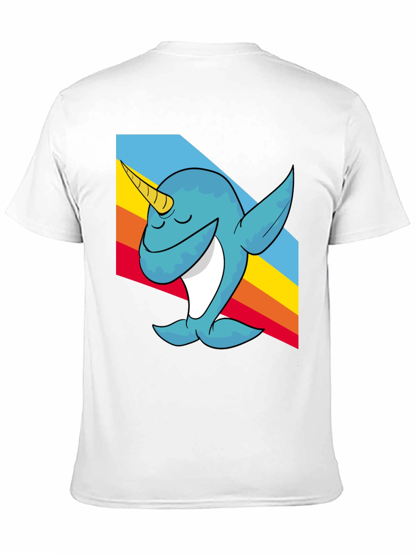 Black Narwhal Dabbing T-Shirt - Fun Cartoon Tee view 11
