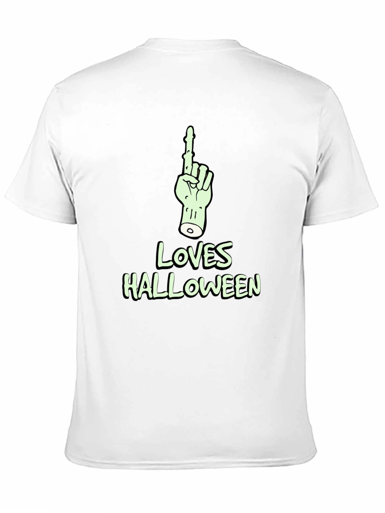 Halloween Zombie Hand T-Shirt - "Loves Halloween" - 11