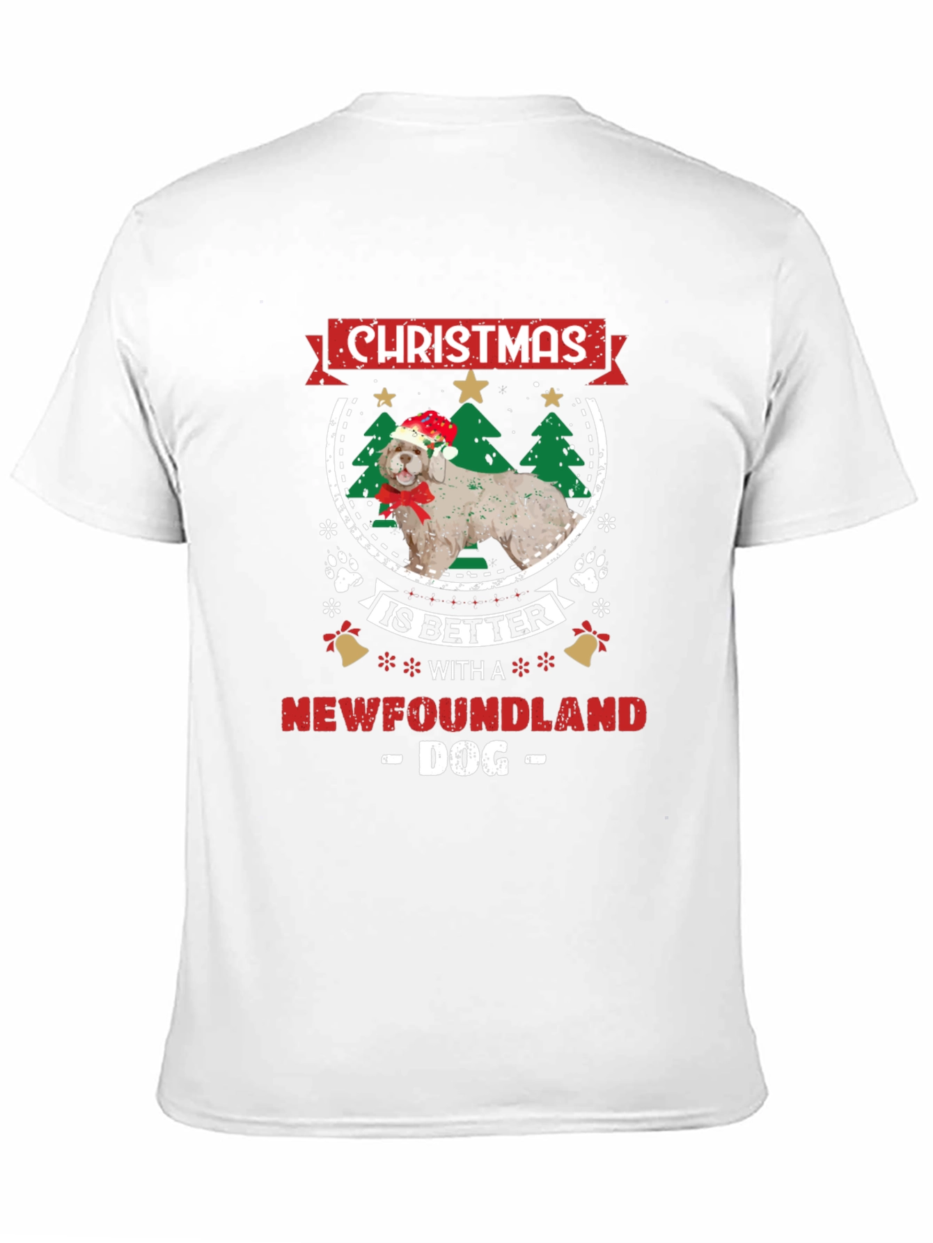 Christmas Newfoundland Dog T-Shirt - 11