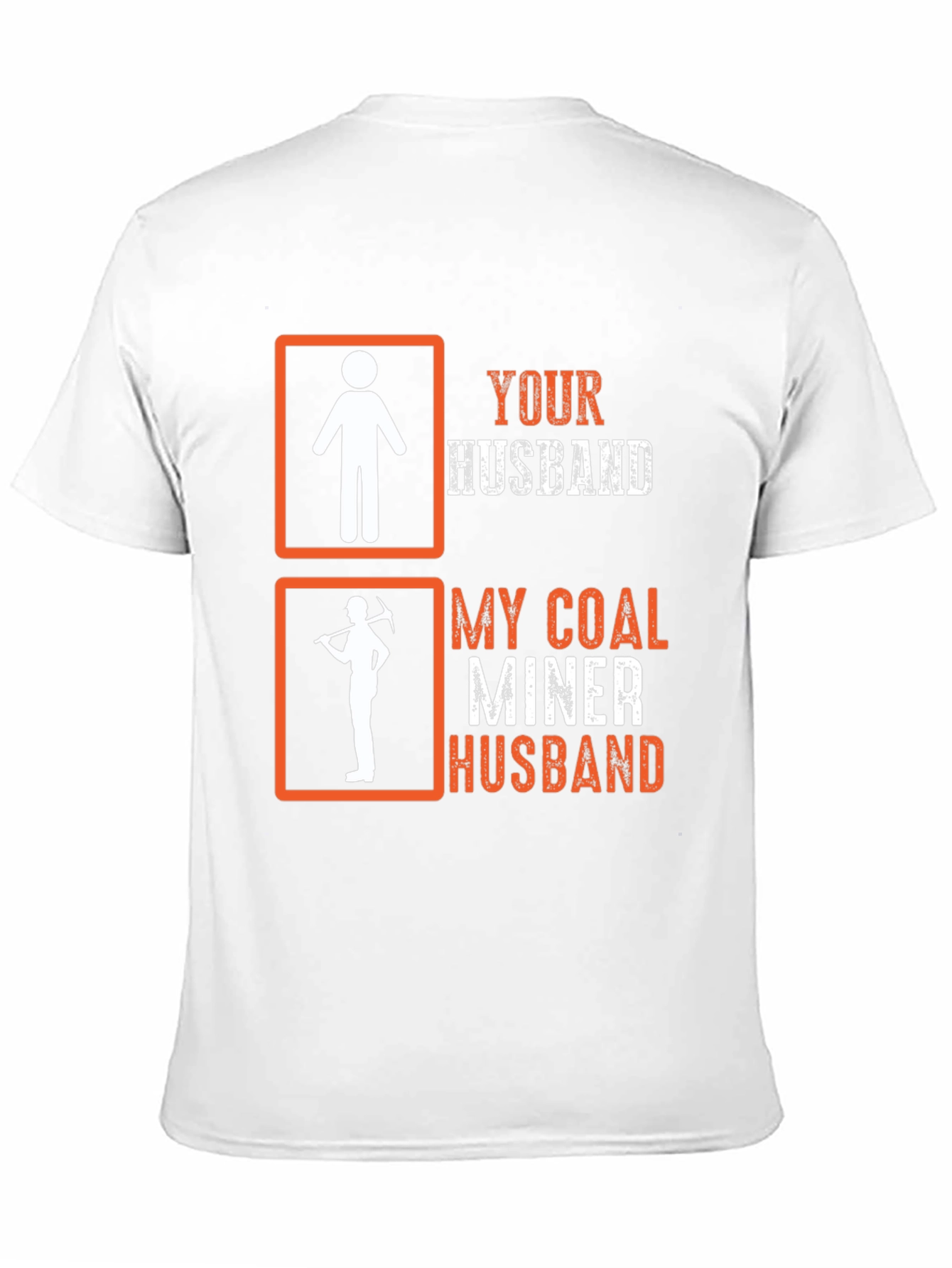Black Coal Miner Husband Graphic T-Shirt view 11