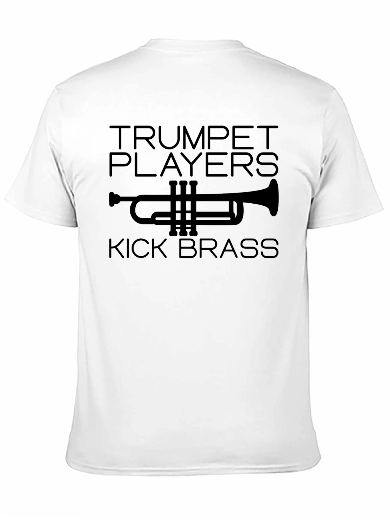 Black Trumpet Players Kick Brass Graphic Tee view 11