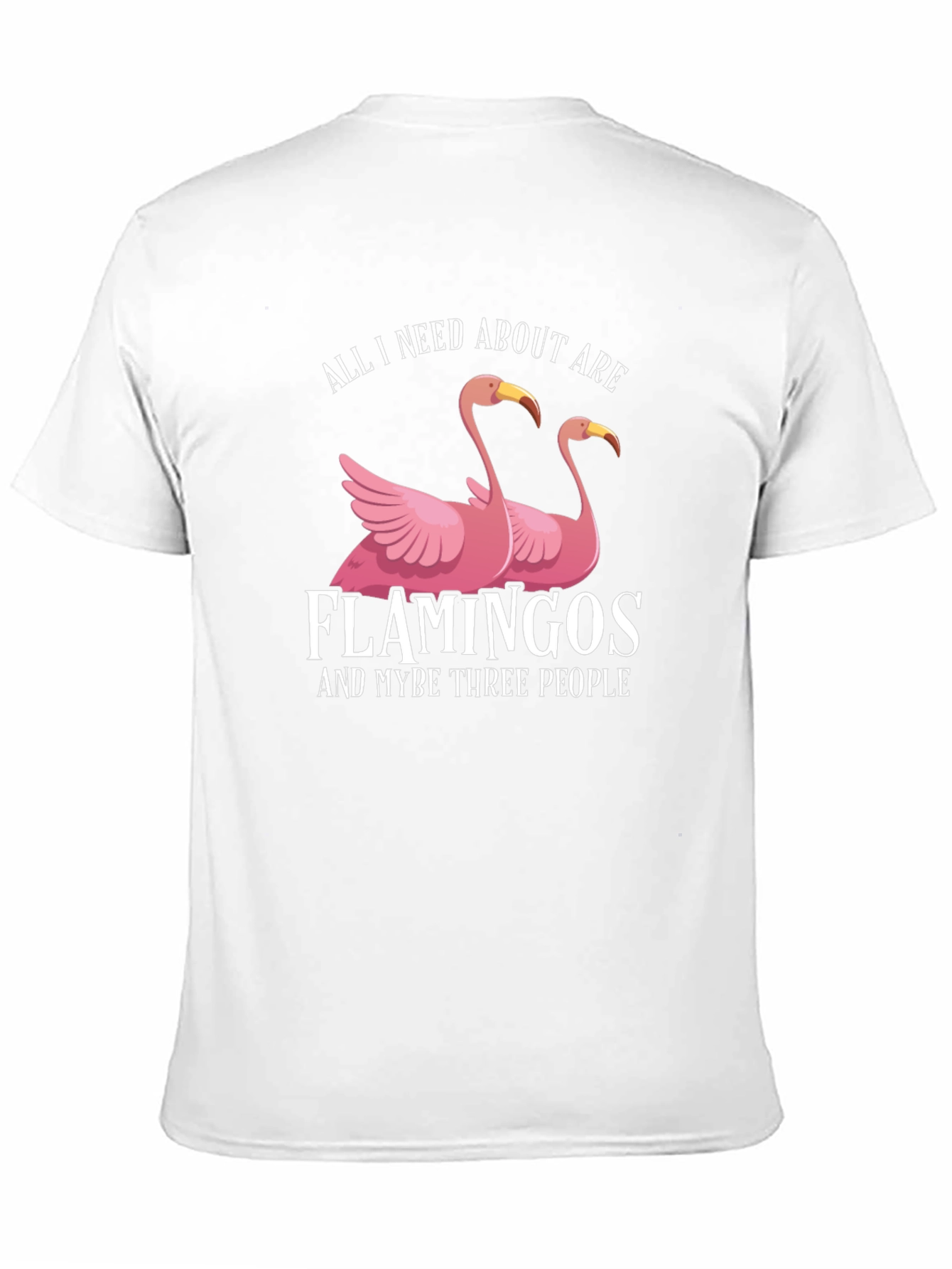 Black Funny Flamingo T-Shirt: All I Need Is Flamingos view 11