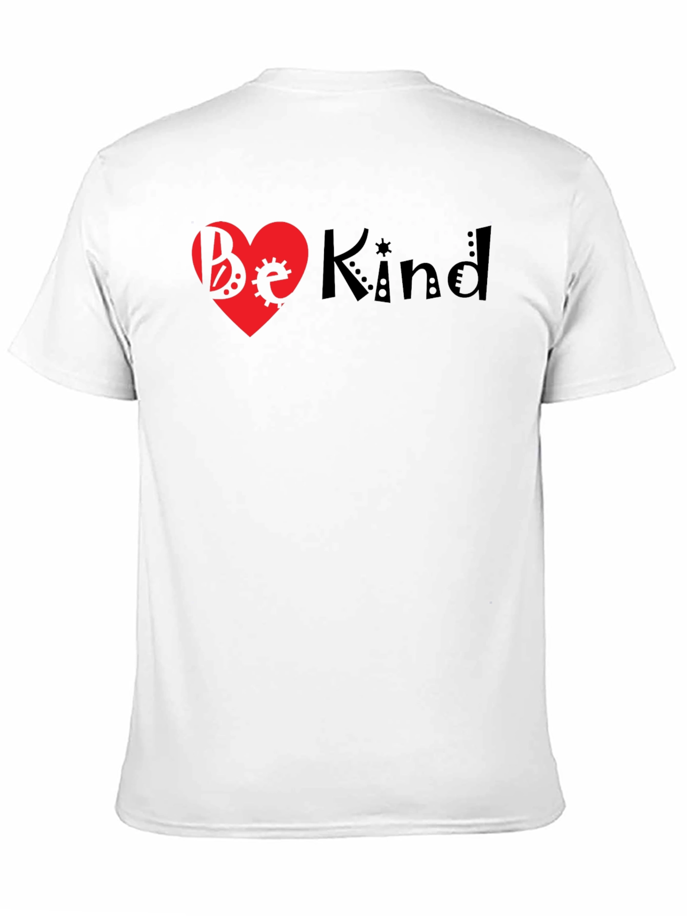 Black Be Kind Heart Graphic Tee - Black view 11