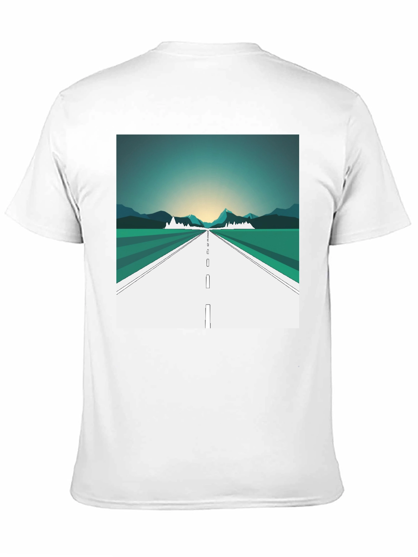 Black Road Trip Graphic Tee - Black Cotton T-Shirt view 11