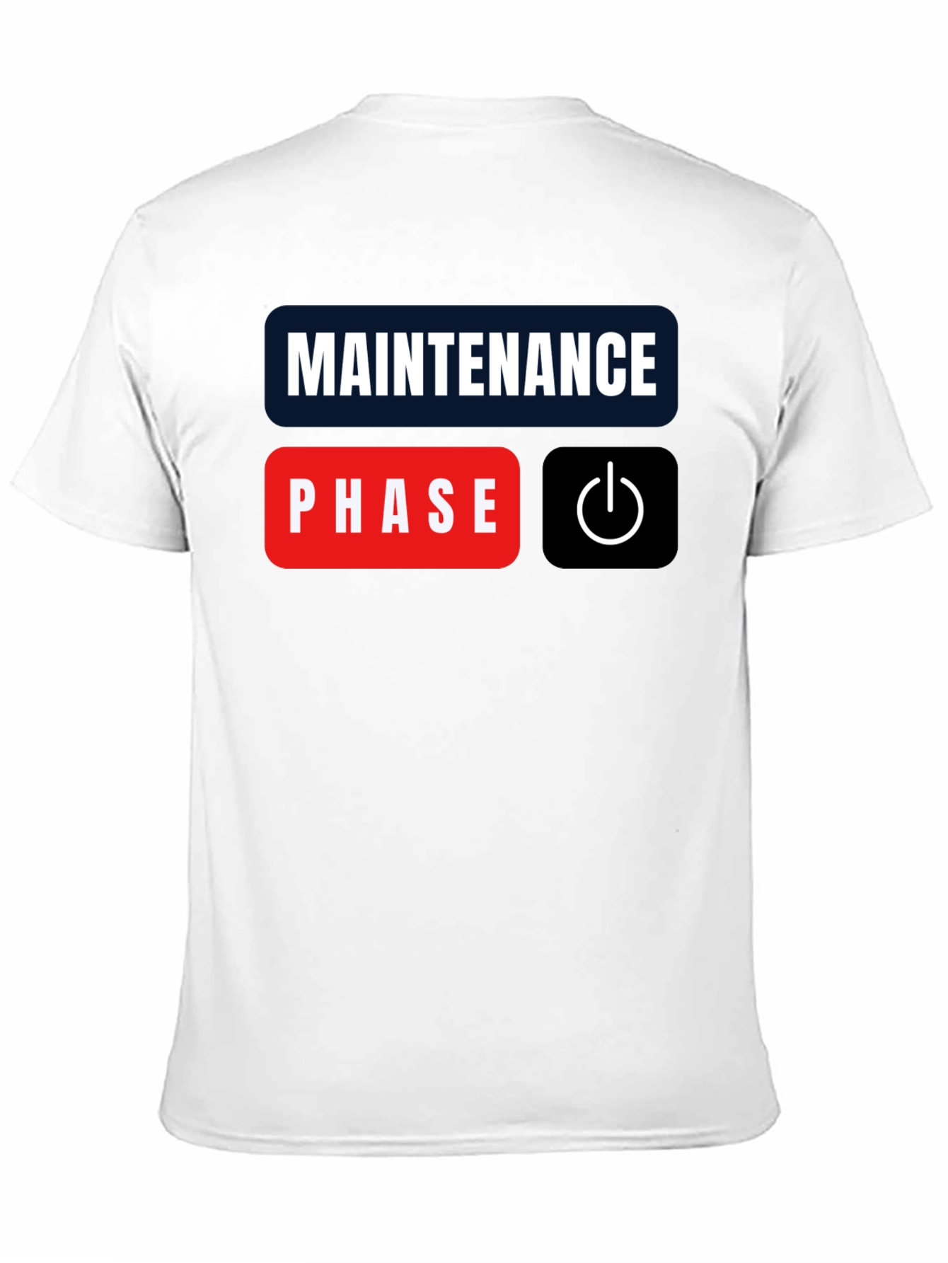 Black Maintenance Phase Mode On Black T-Shirt view 11