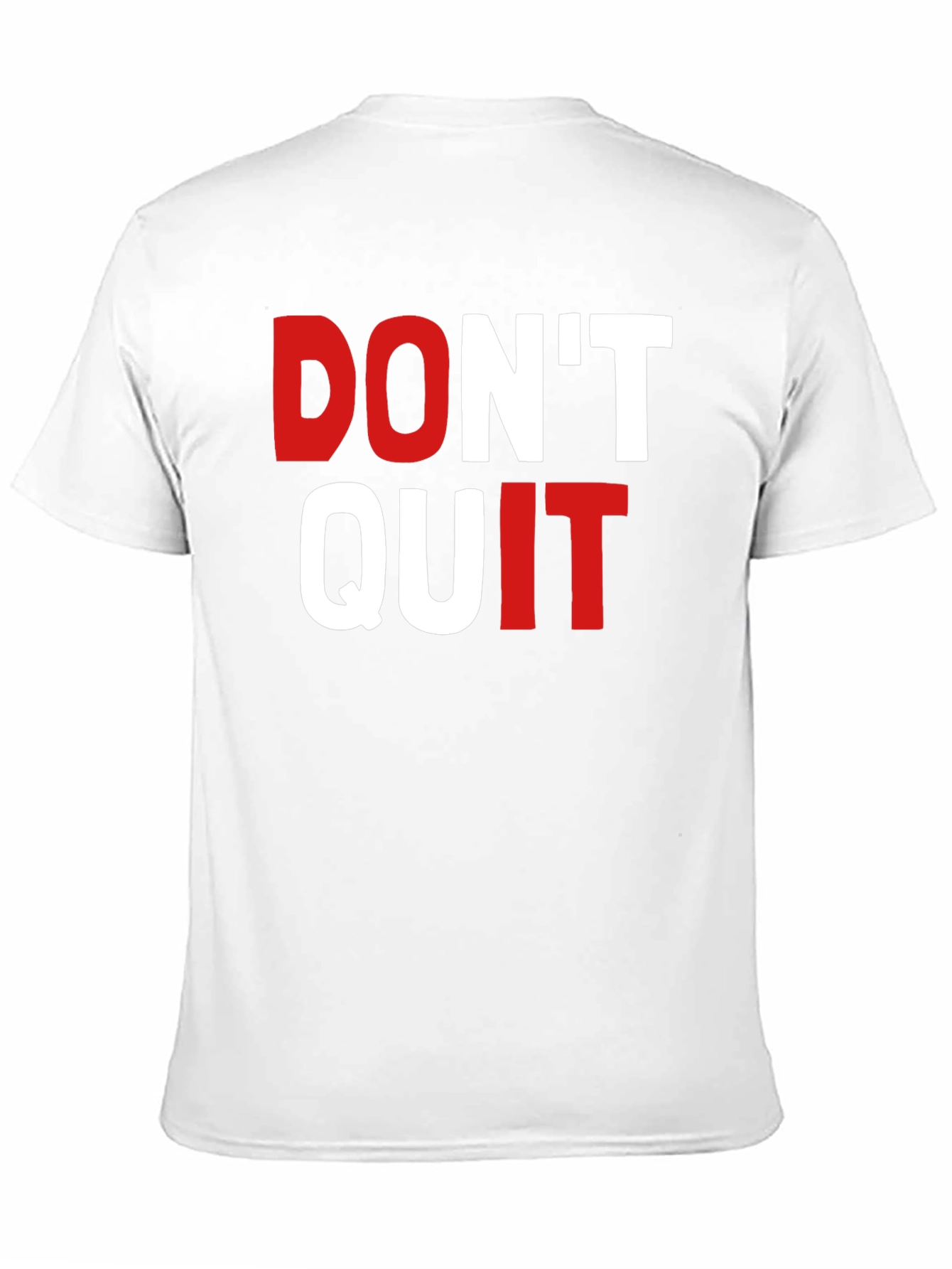 Black Don't Quit Graphic Tee - Motivational Shirt view 11