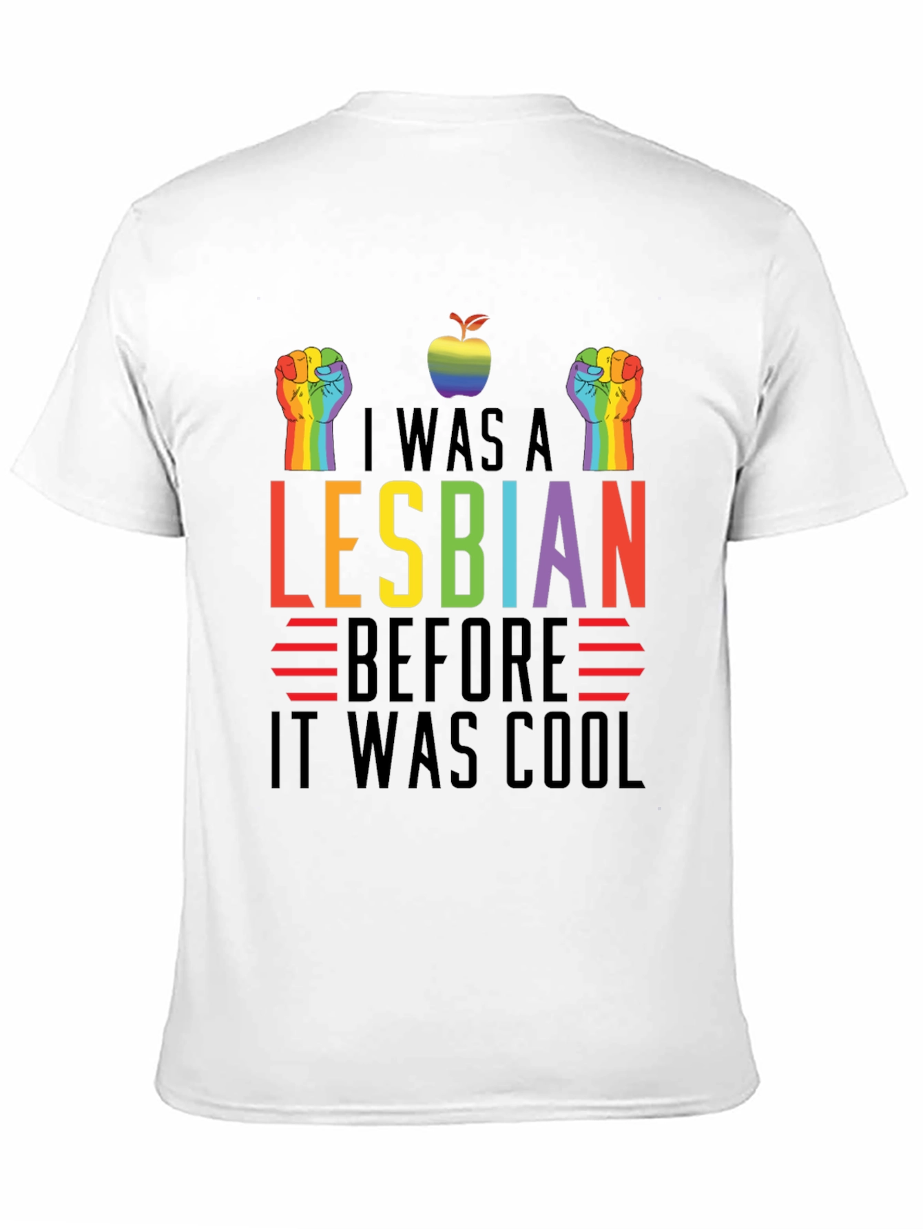 Black I Was A Lesbian Before It Was Cool T-Shirt LGBTQ view 11