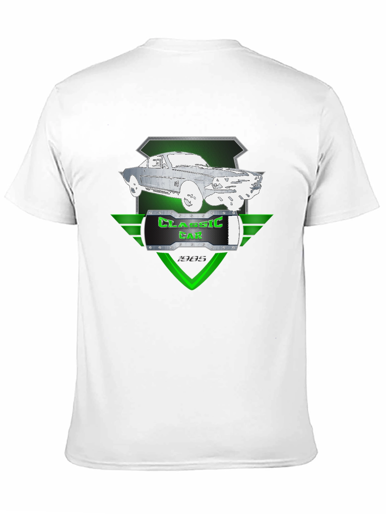 Black Classic Car Graphic Tee - Vintage Style view 11