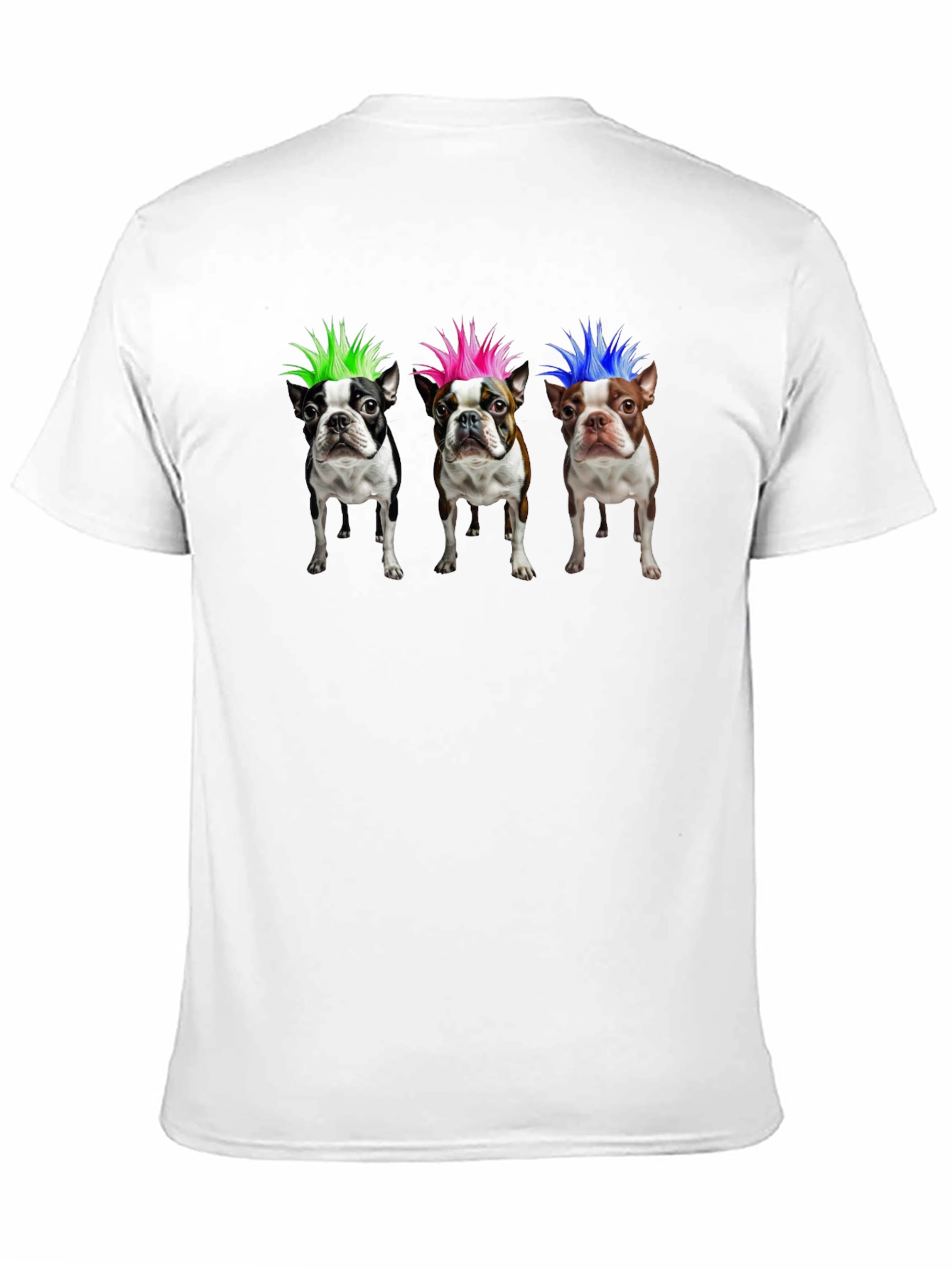 Black Punk Rock Dog T-Shirt: Unique Graphic Tee view 11