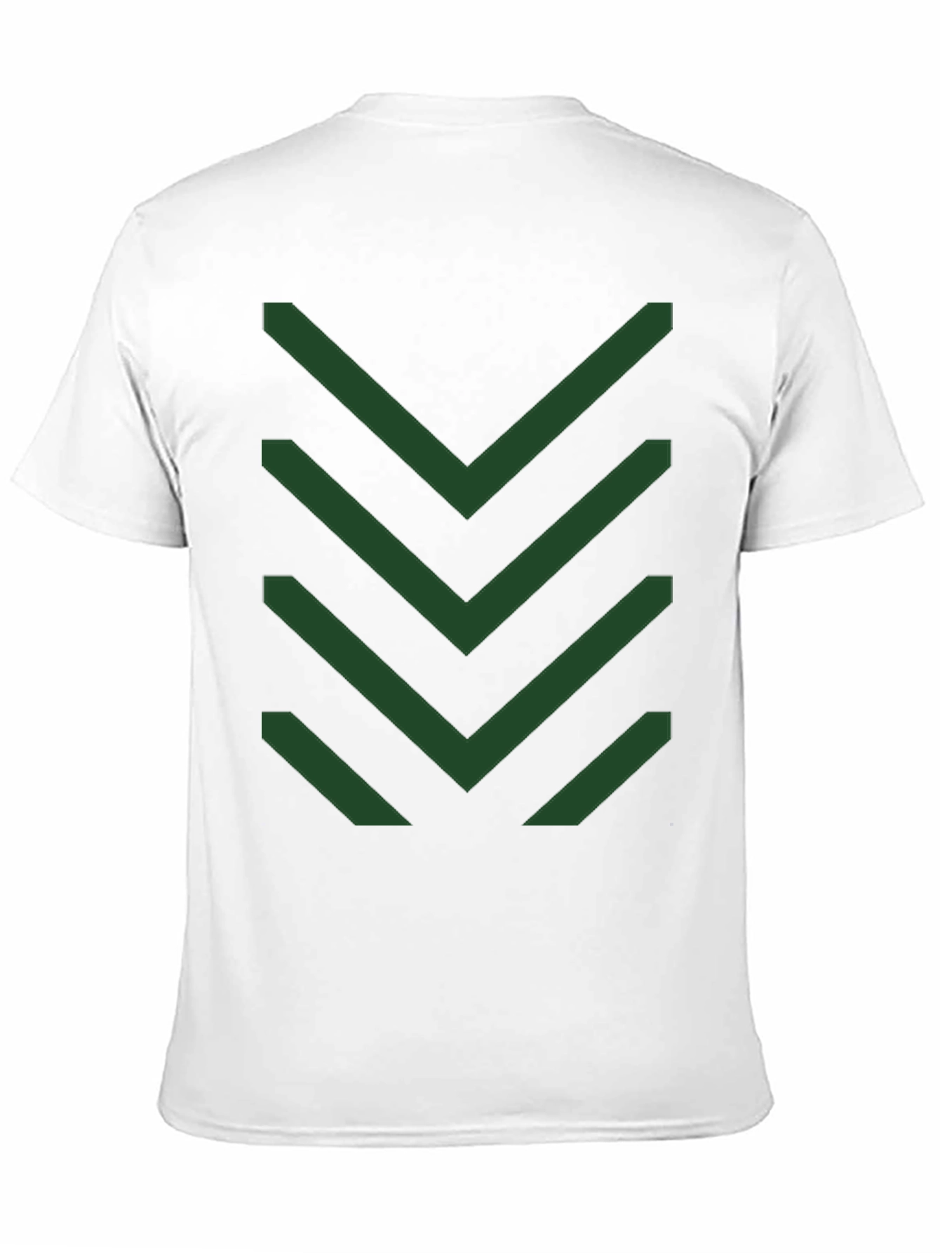 Black Chevron Pattern Tee - Modern Geometric Design view 11