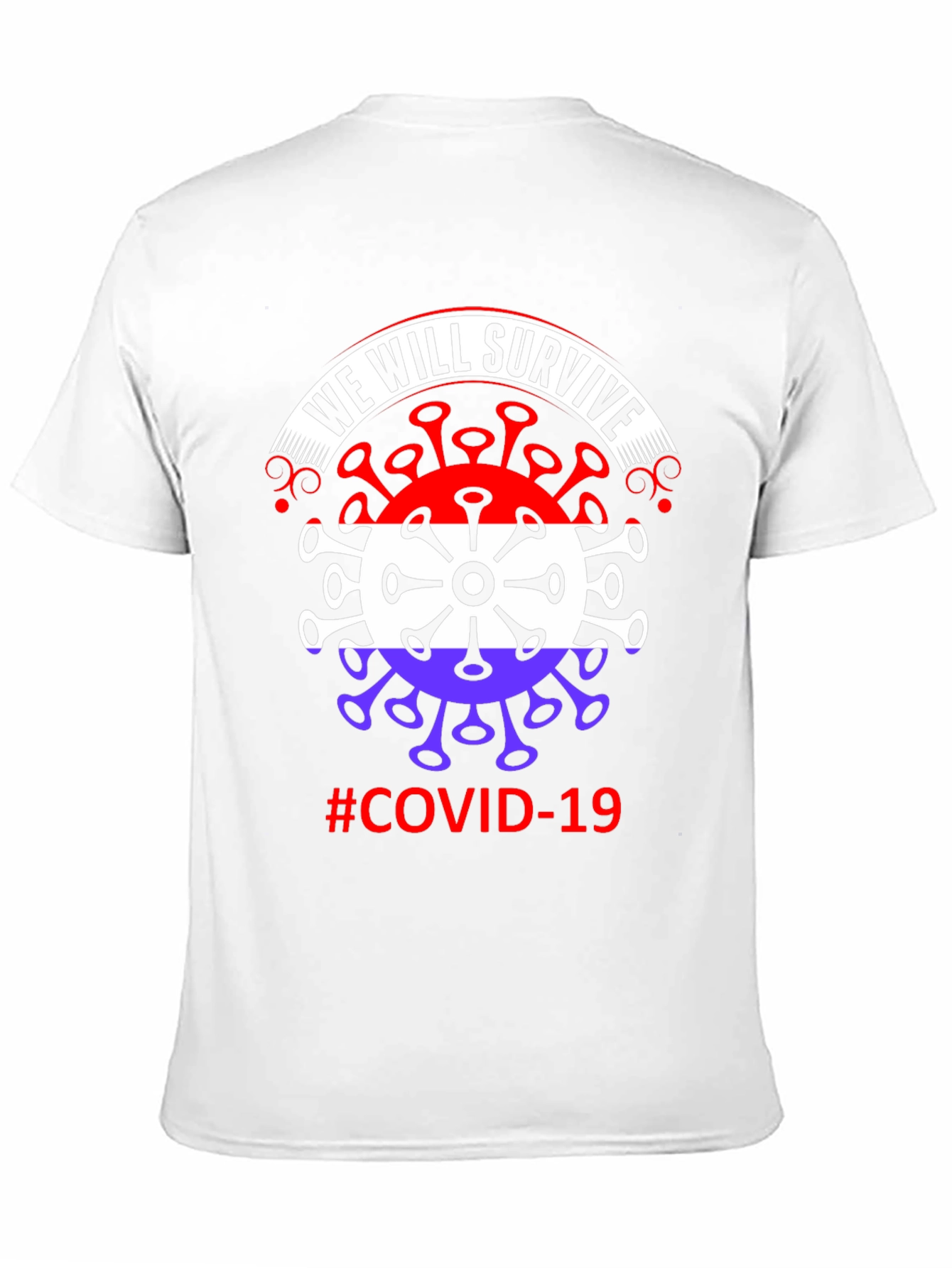 Black We Will Survive COVID-19 Graphic Tee view 11