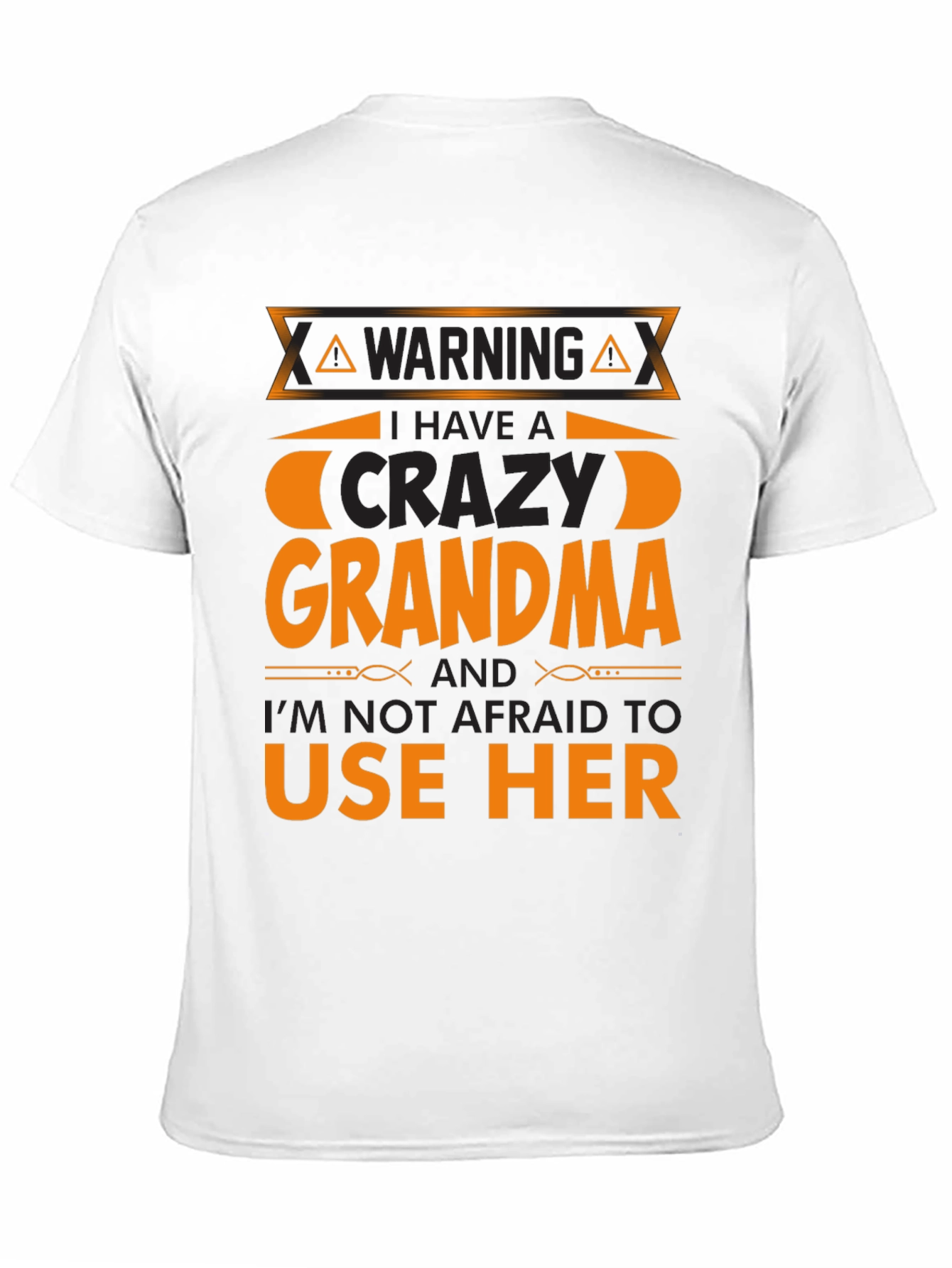 Black Crazy Grandma T-Shirt view 11