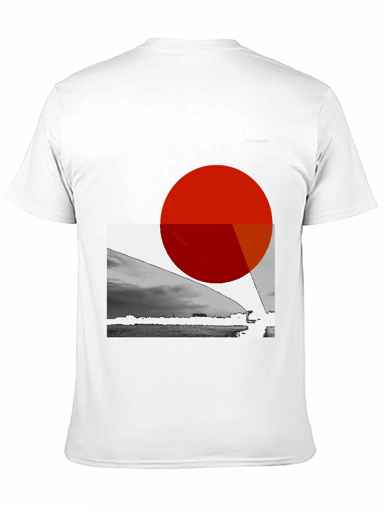 Black Abstract Graphic Print Black T-Shirt view 11