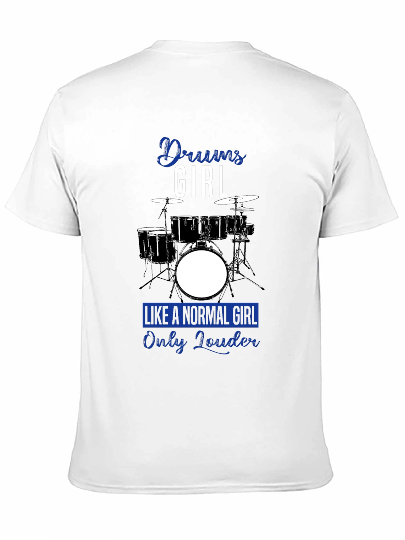 Black Drums Girl Graphic Tee - Loud and Proud Musician Shirt view 11