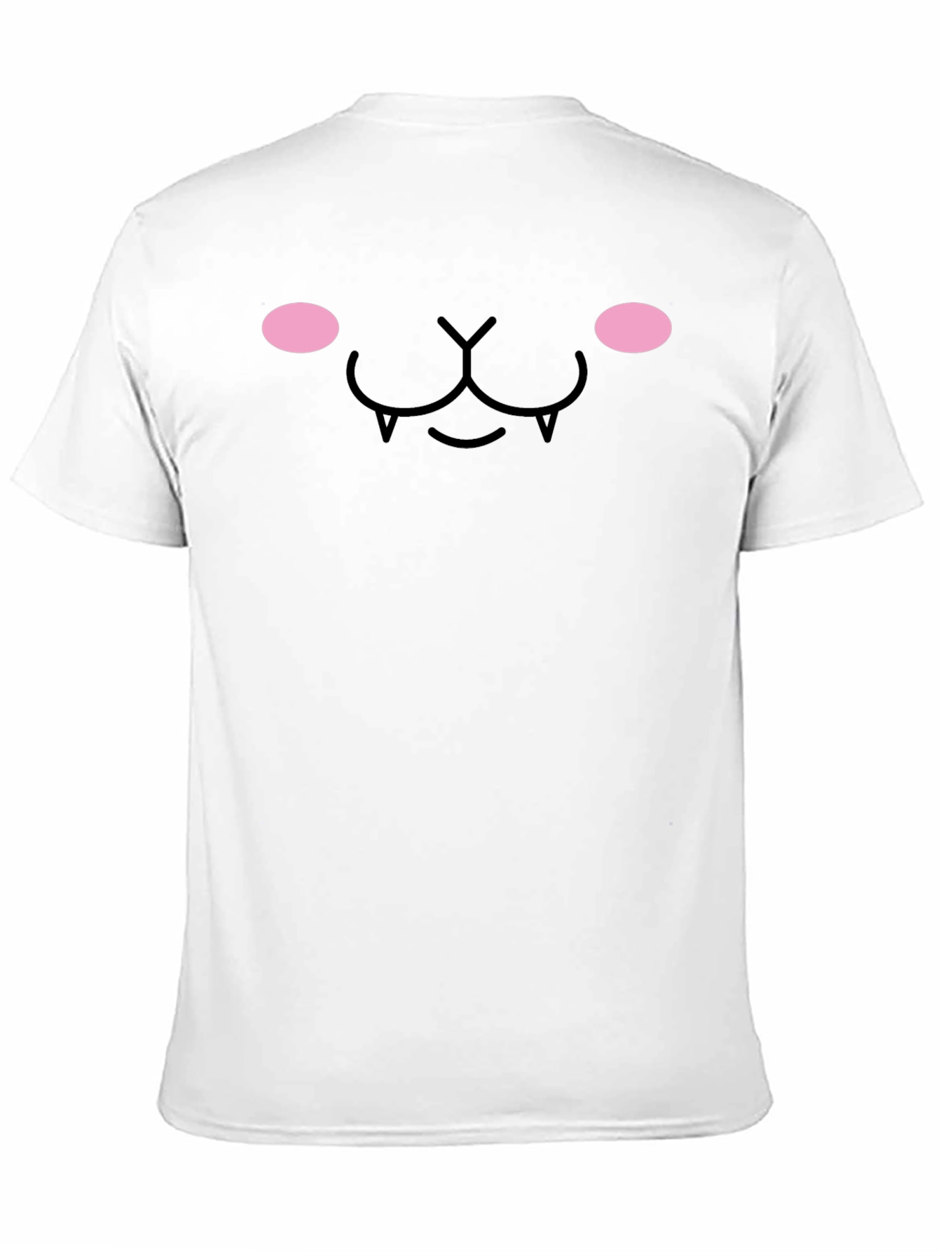Black Kawaii Vampire Face T-Shirt - Soft & Stylish view 11