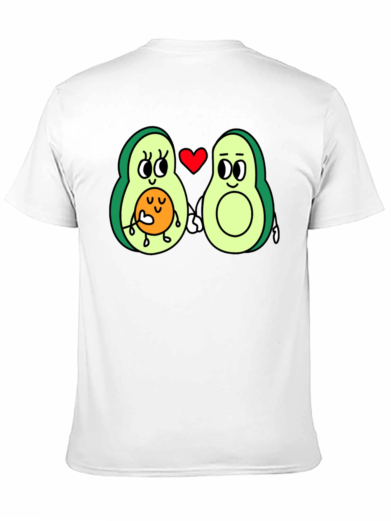 Black Avocado Family Love Black T-Shirt view 11