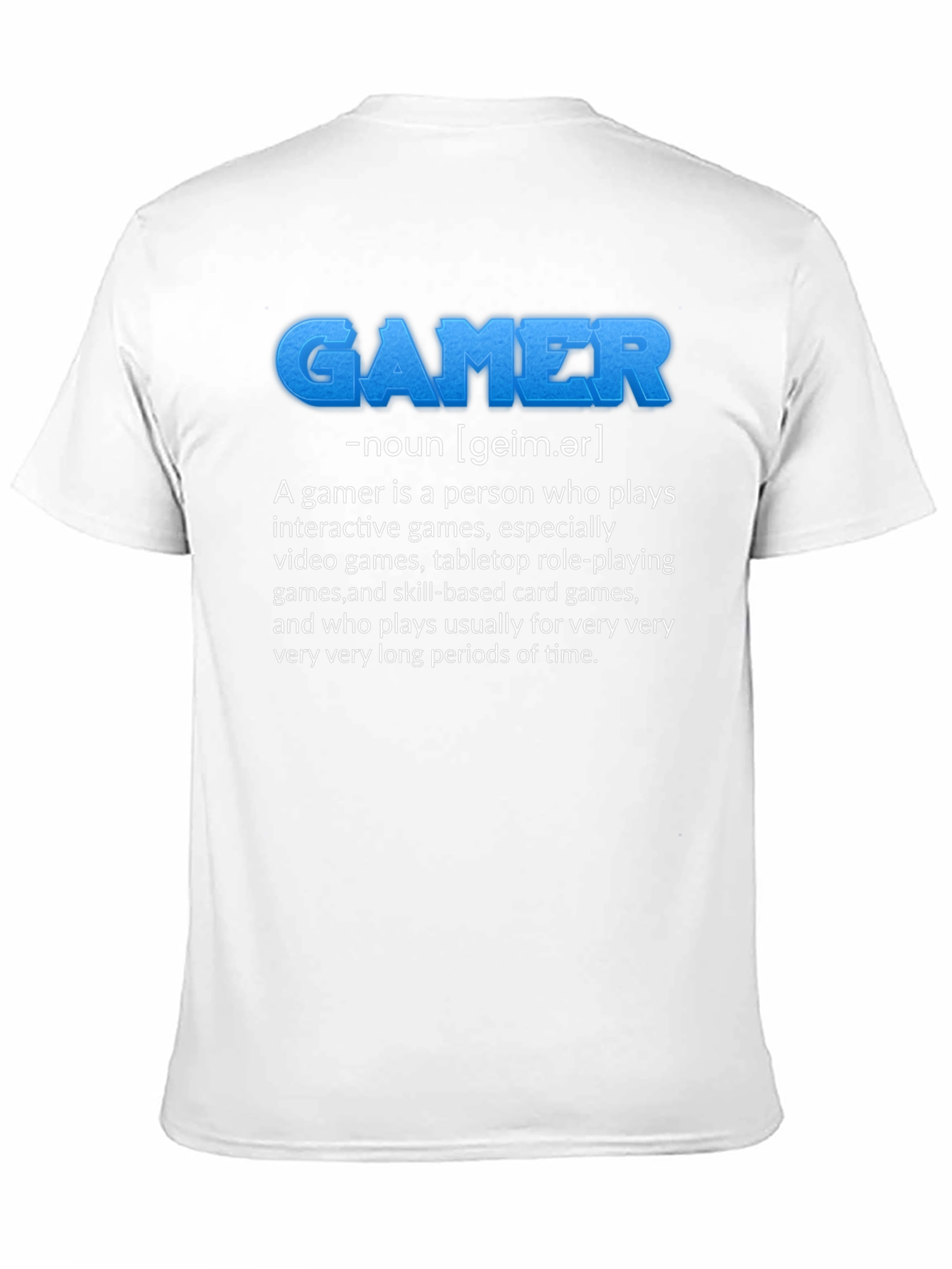 Black Gamer Definition Black T-Shirt view 11