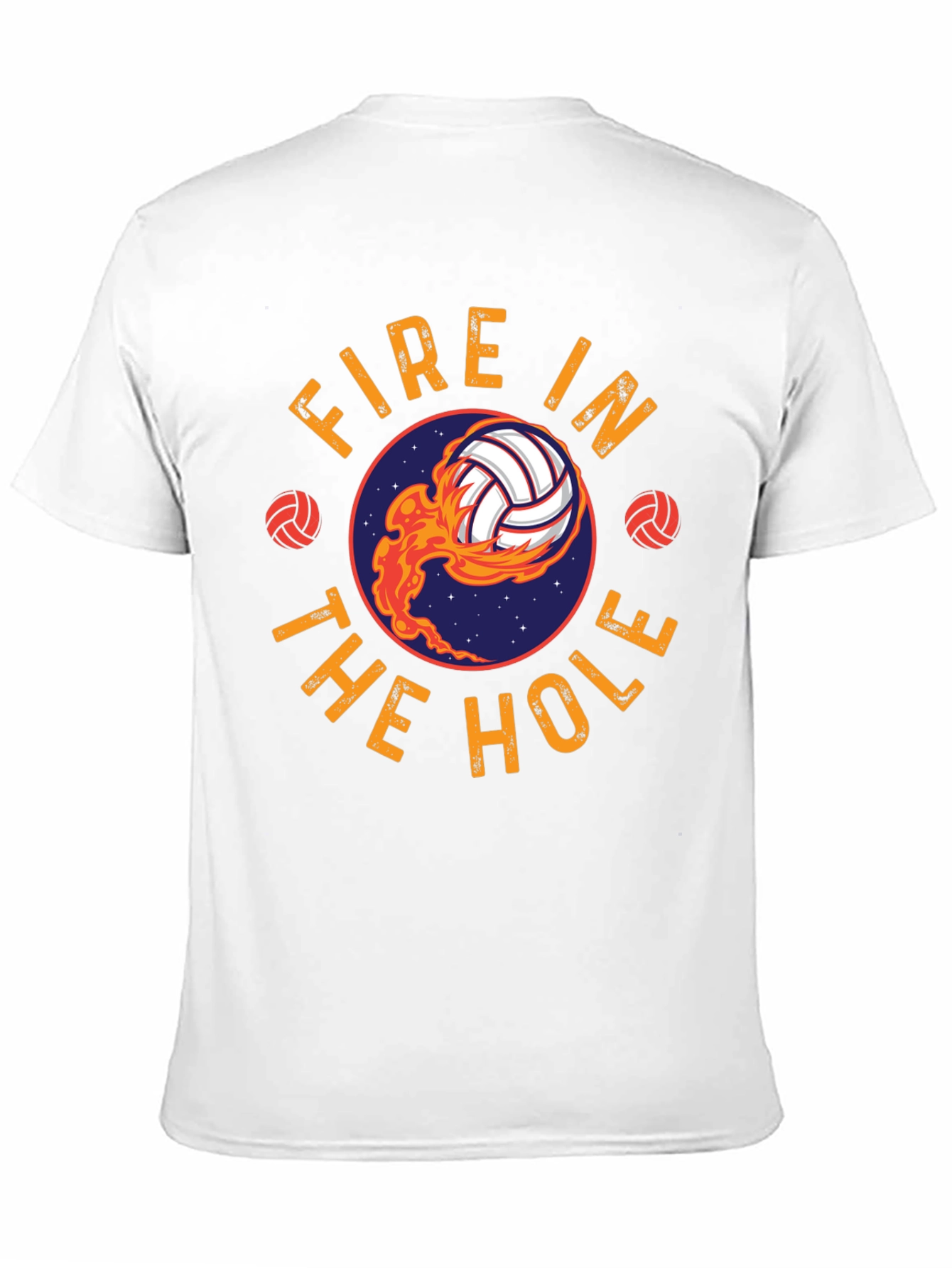 Black Fire In The Hole Volleyball T-Shirt - Black view 11