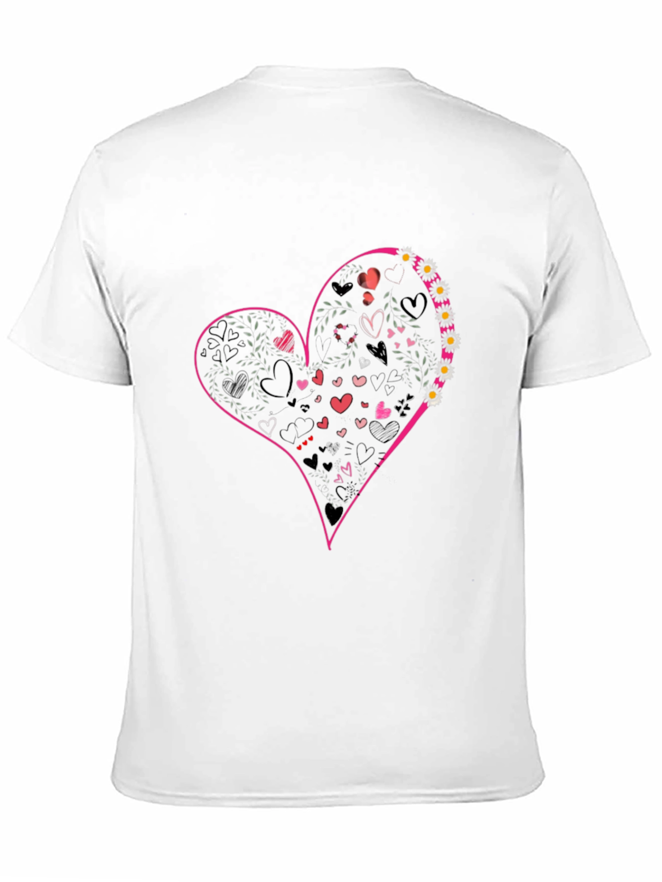 Black Heart Graphic Tee - Black Casual Shirt view 11