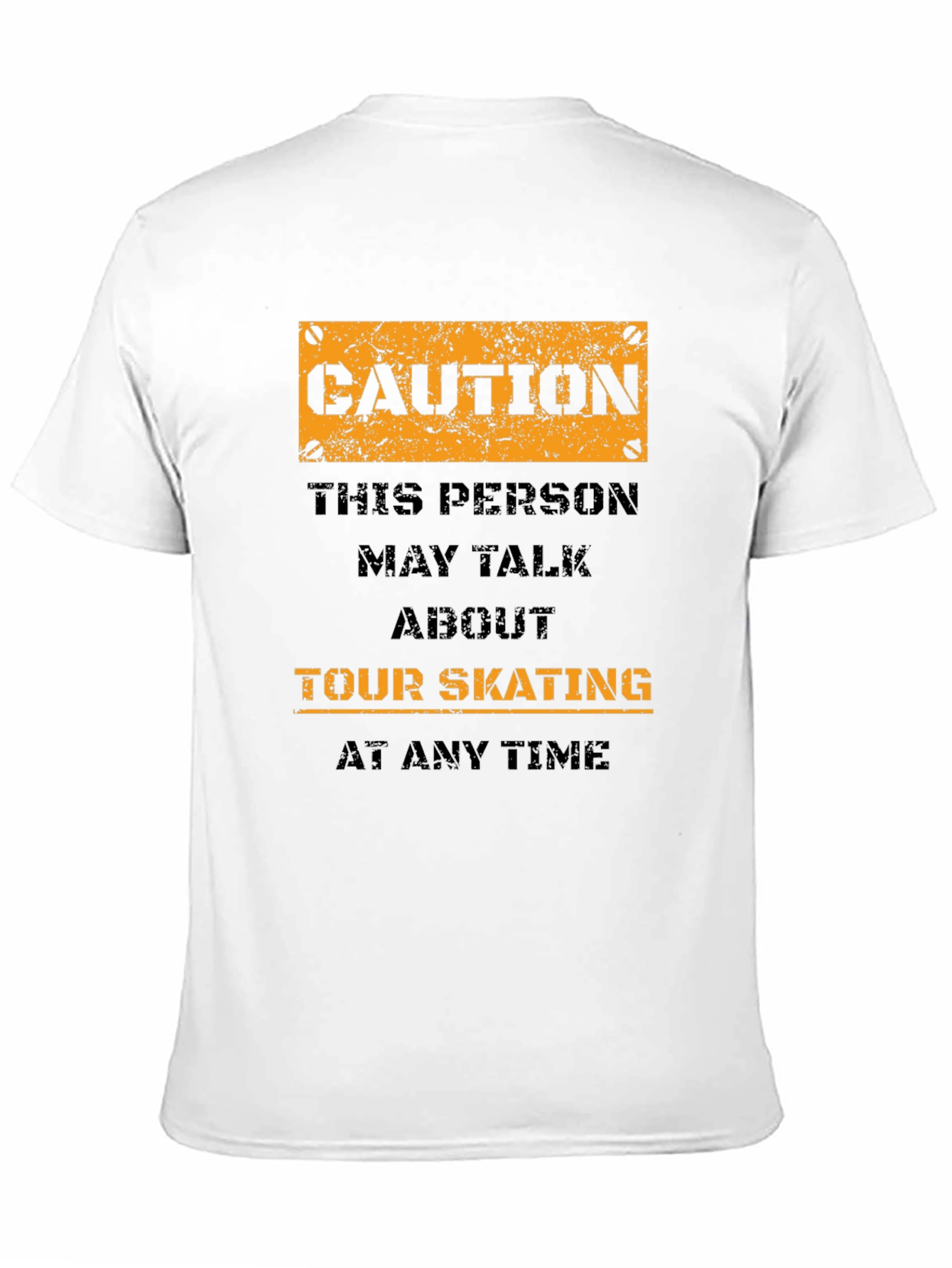 Black Caution Tour Skating T-Shirt view 11