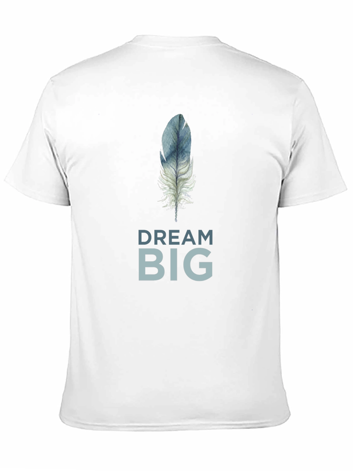 Black Dream Big Feather Graphic T-Shirt - Soft Cotton Tee view 11