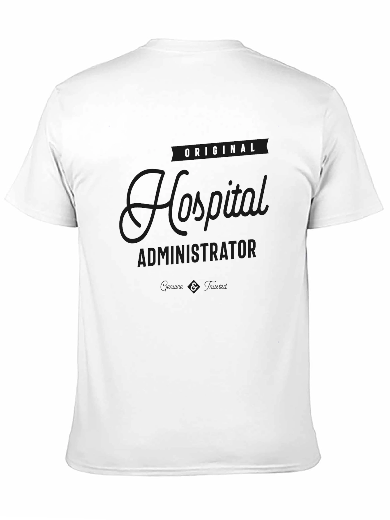 Black Original Hospital Administrator Black T-Shirt view 11