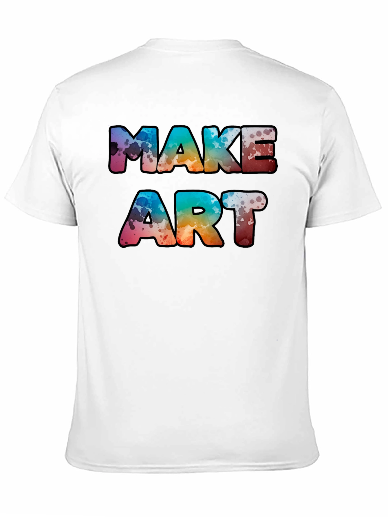 Black Make Art Graphic Tee - Unisex view 11