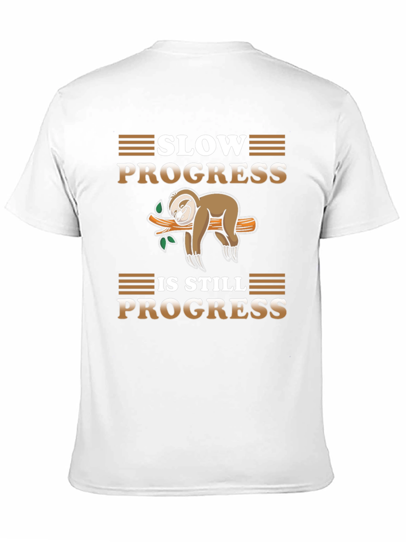 Black Slow Progress Sloth T-Shirt view 11