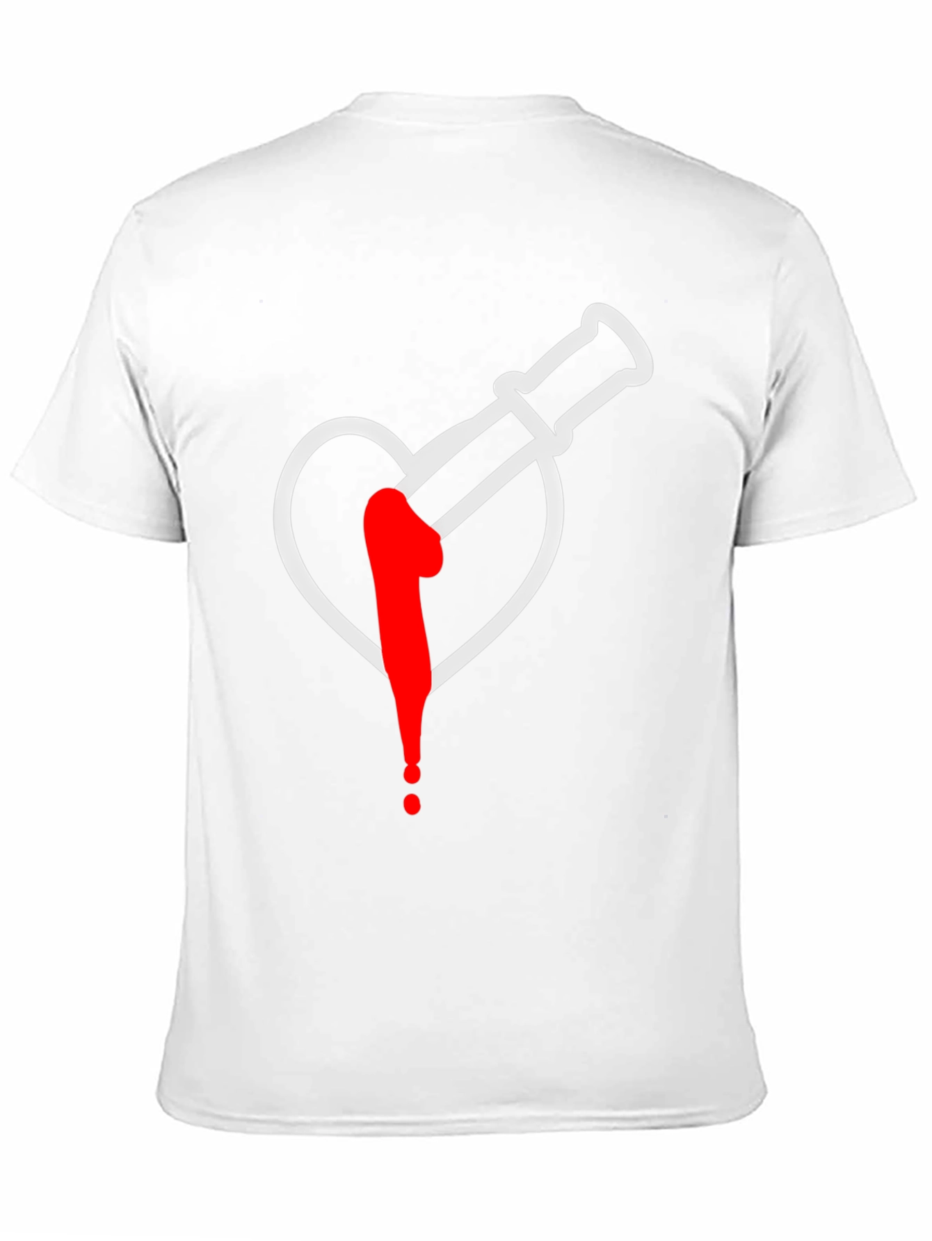 Black Heart Broken Syringe Graphic Tee view 11