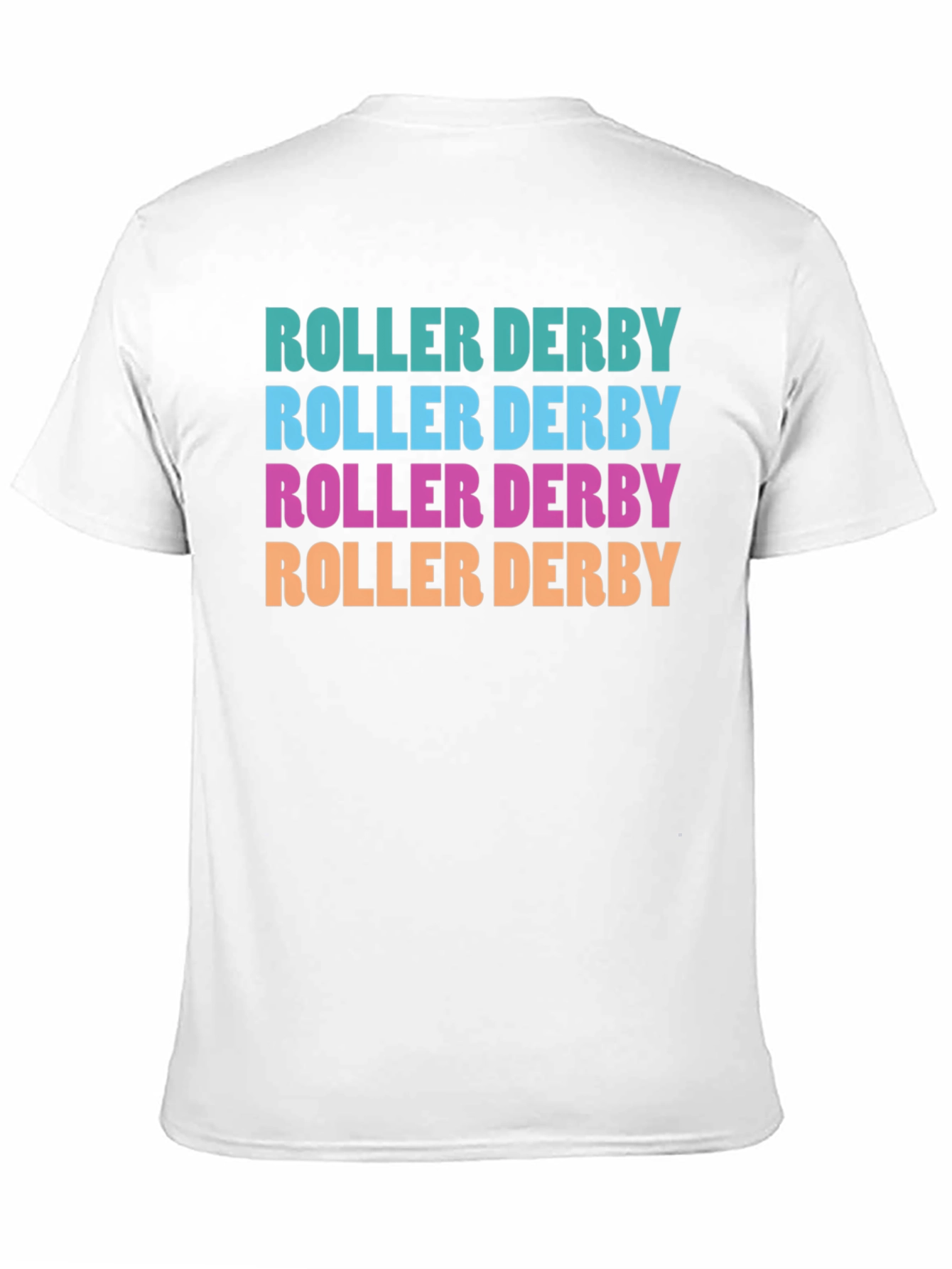 Black Roller Derby T-Shirt - Retro Design view 11