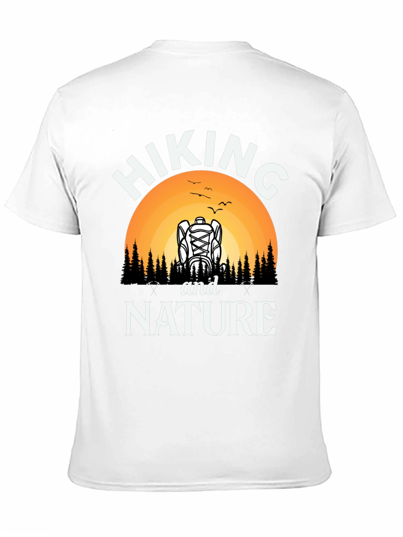 Hiking and Nature Black Graphic T-Shirt - 11