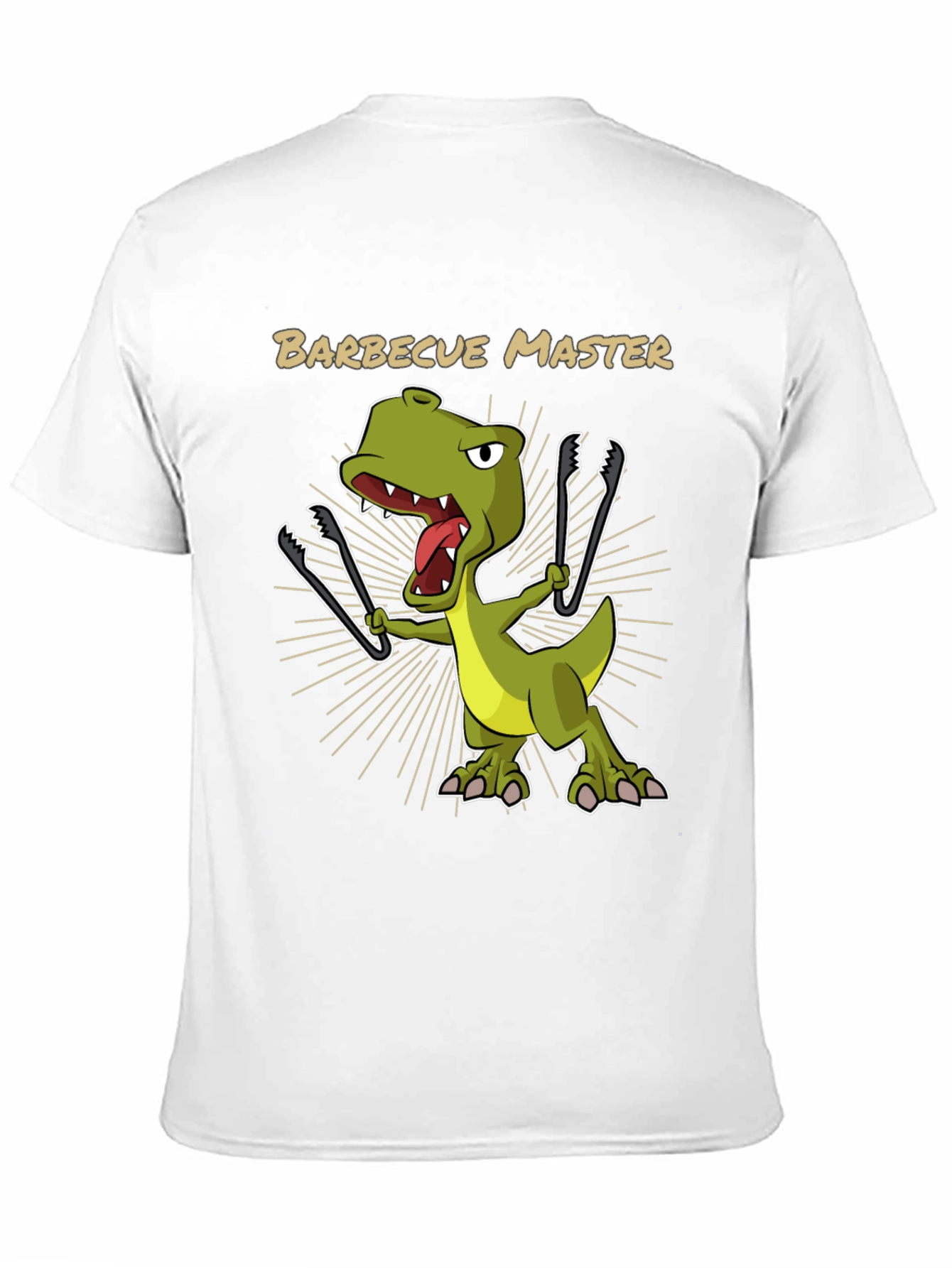 Black BBQ Master T-Rex Graphic Tee view 11
