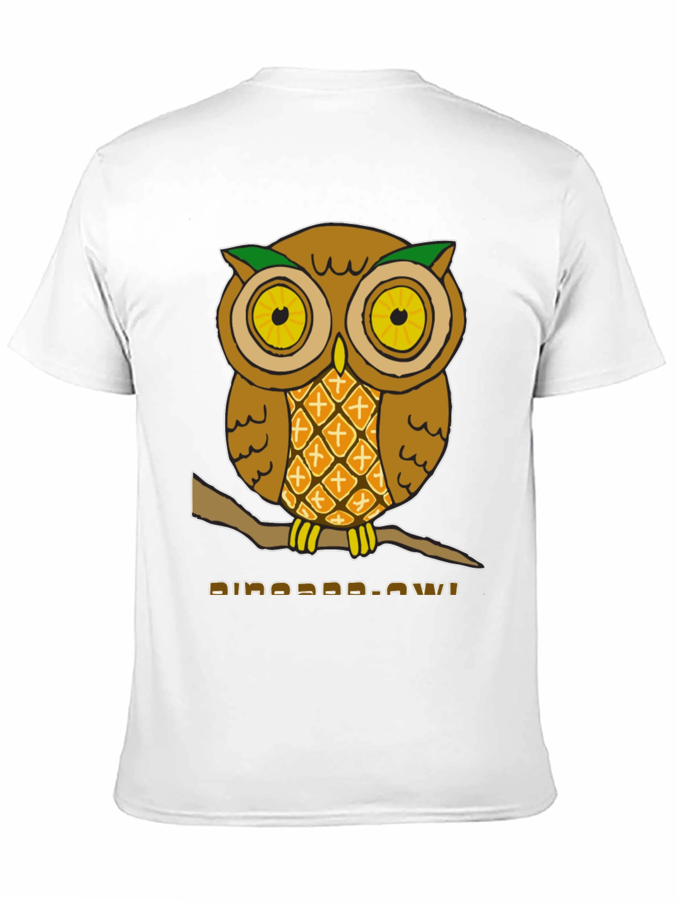 Black Pineapple Owl Graphic T-Shirt - Unique Design! view 11