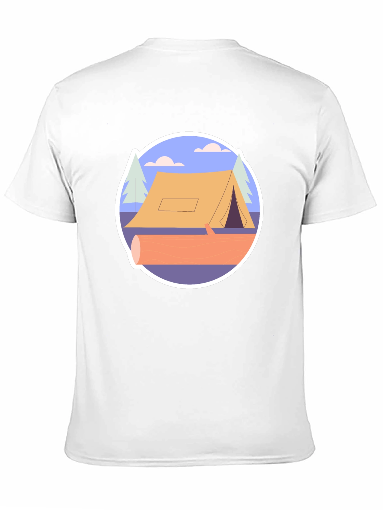 Black Camping Tent Graphic Tee - Nature Adventure Shirt view 11