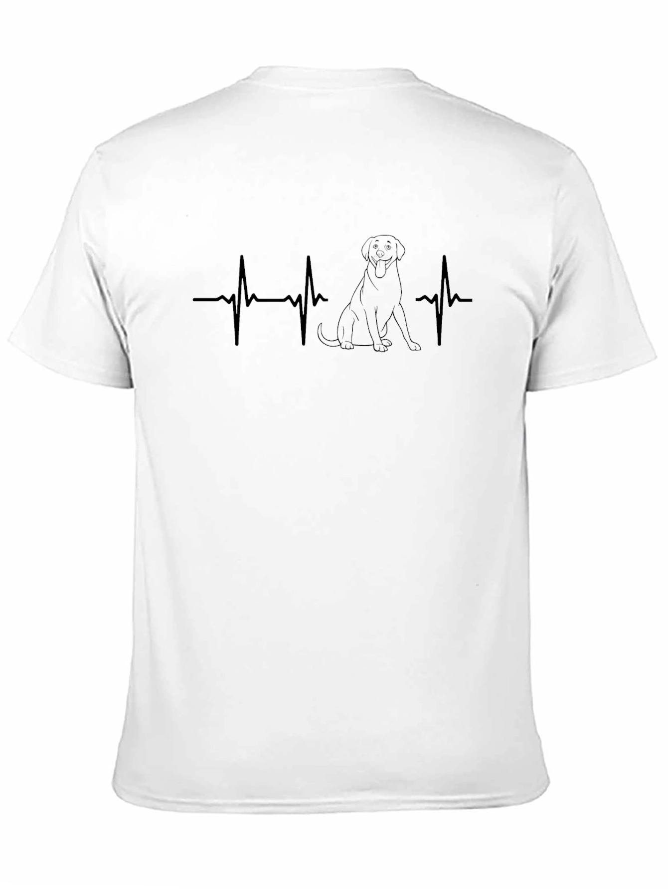 Black Dog Heartbeat T-Shirt - Black view 11