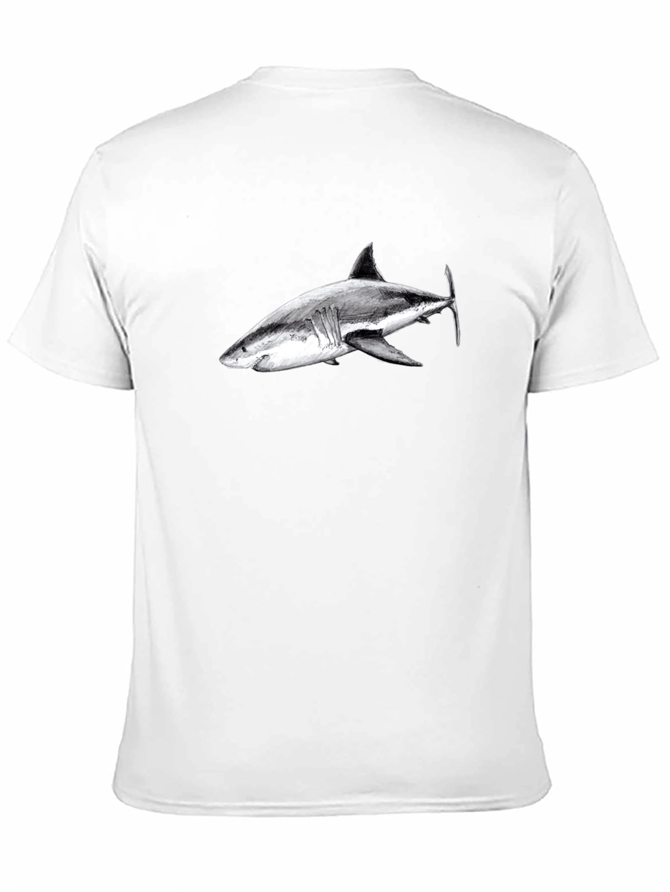 Black Shark Graphic Print Black T-Shirt view 11