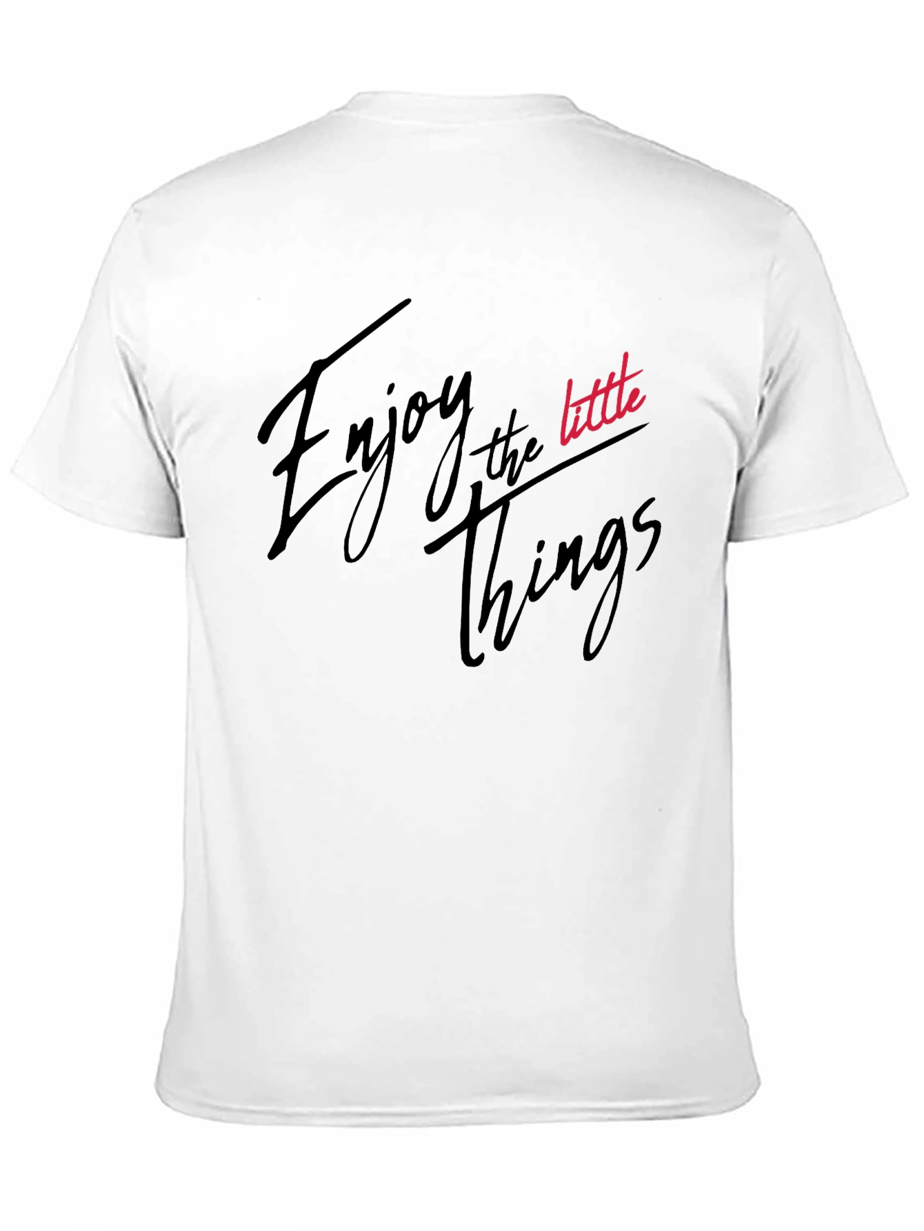 Black Enjoy the Little Things Black T-Shirt view 11