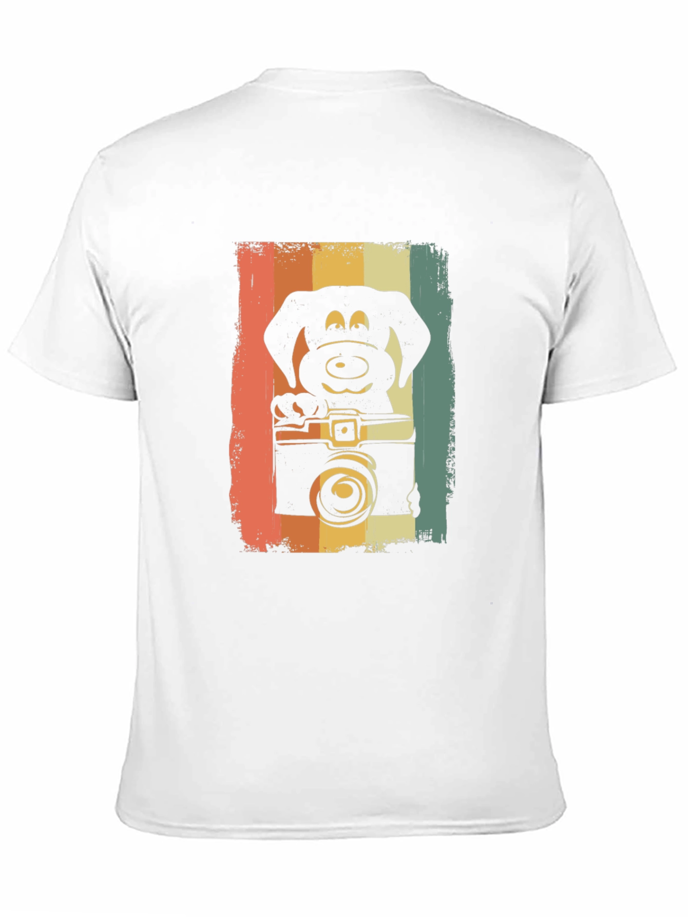 Black Retro Dog Photographer Graphic Tee view 11