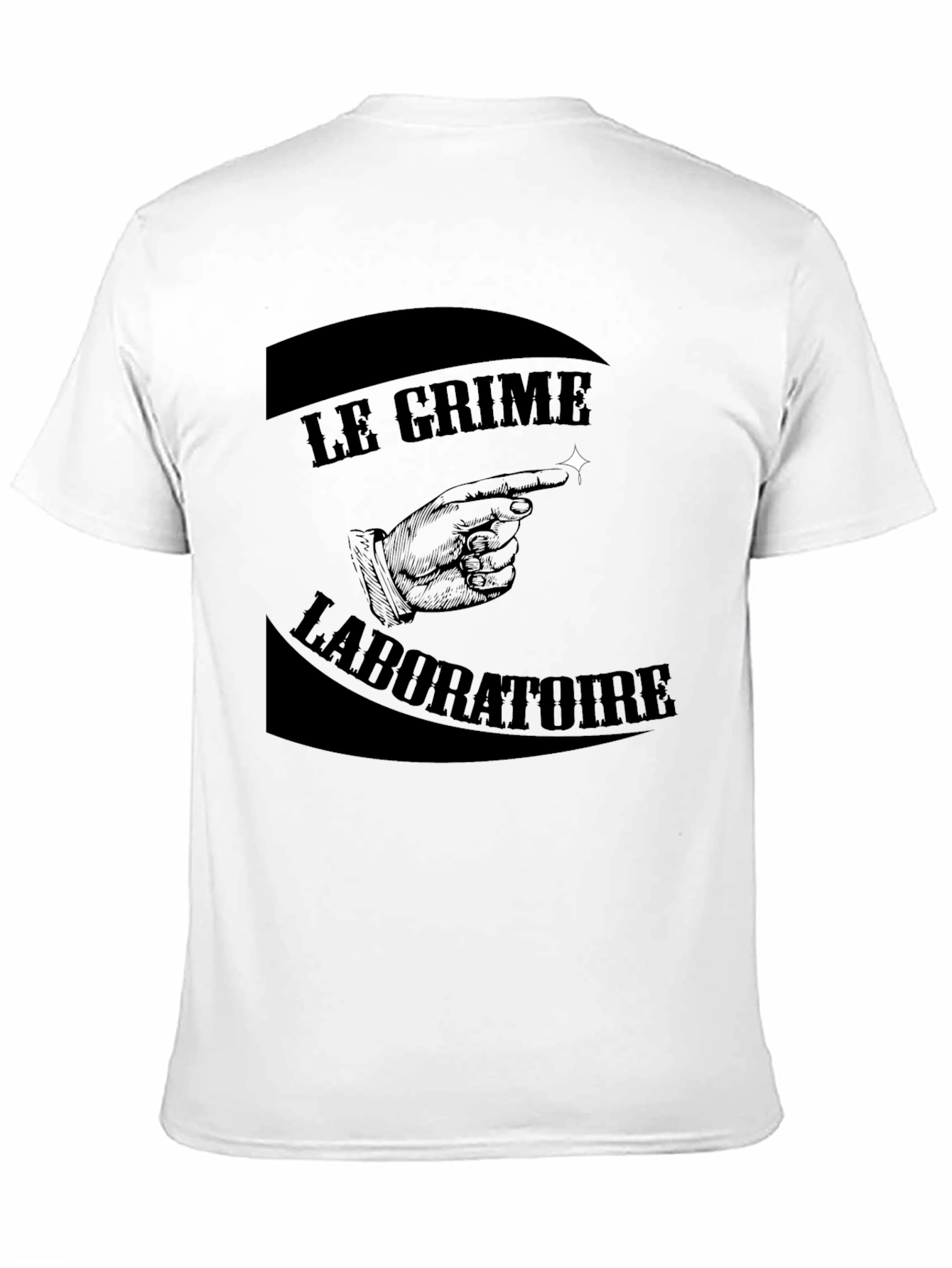 Black Le Crime Laboratoire Graphic T-Shirt view 11
