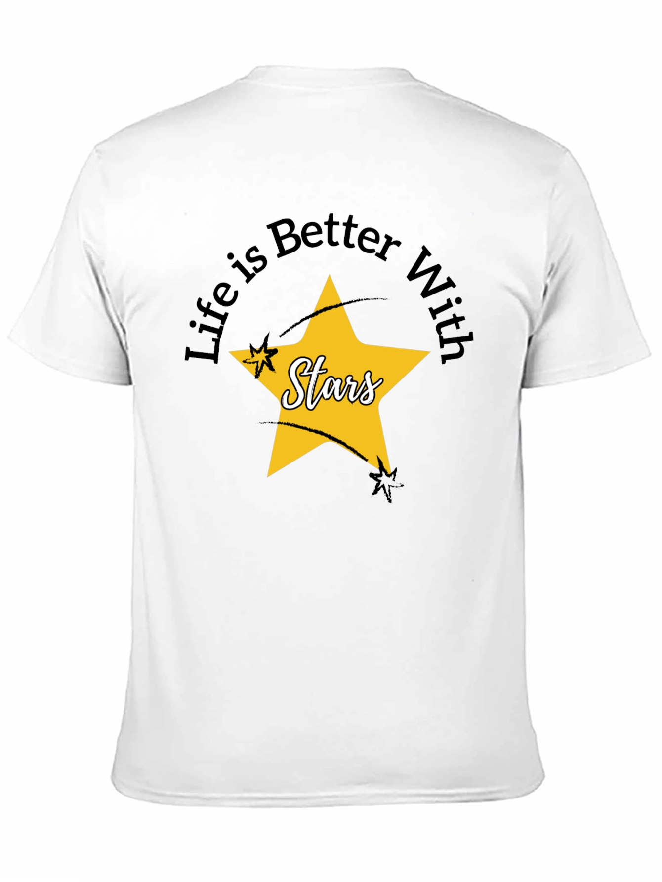 Black Life is Better With Stars Graphic Tee view 11