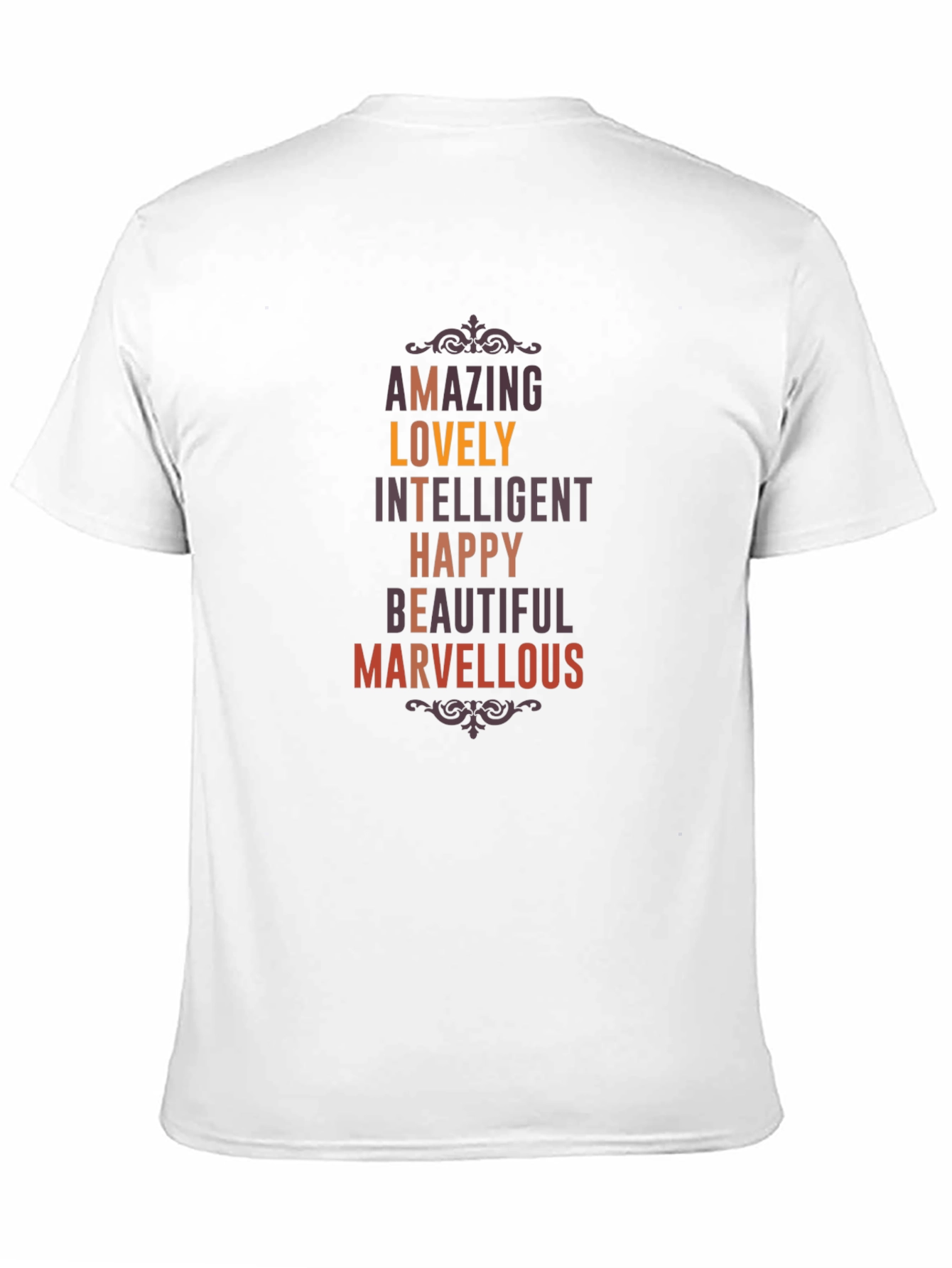 Black Amazing Lovely Intelligent T-Shirt view 11