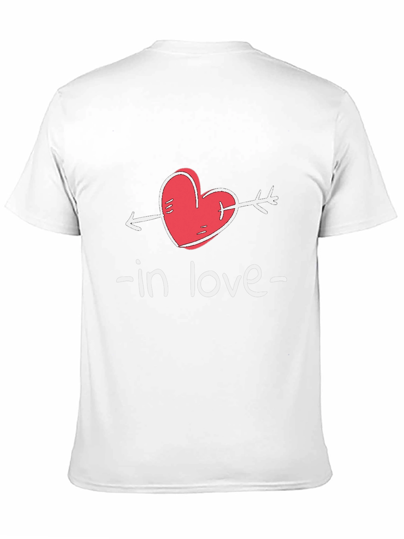 Black In Love Arrow Heart Valentine's Day T-Shirt view 11