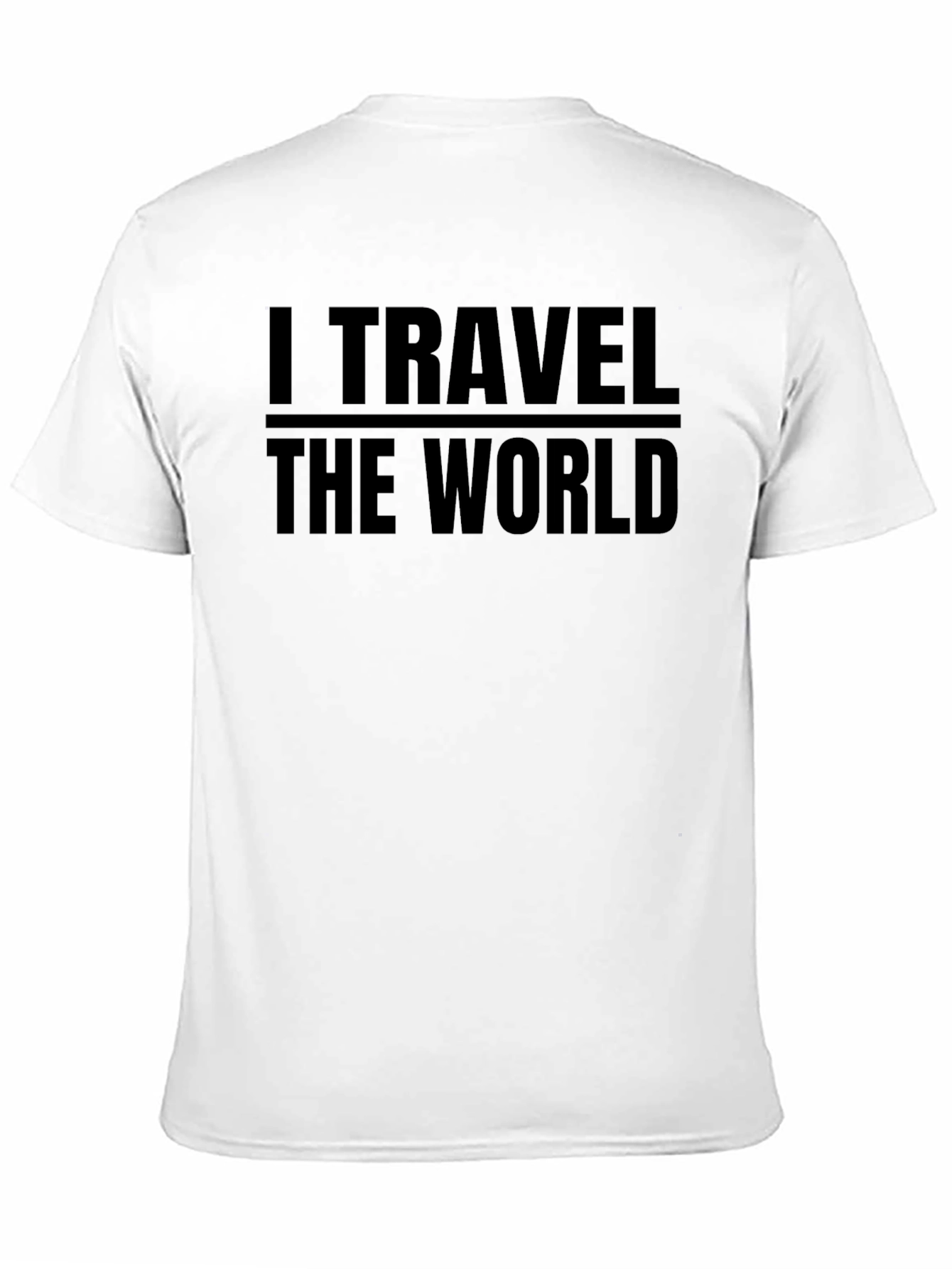 Black I Travel The World Graphic Tee - Black view 11