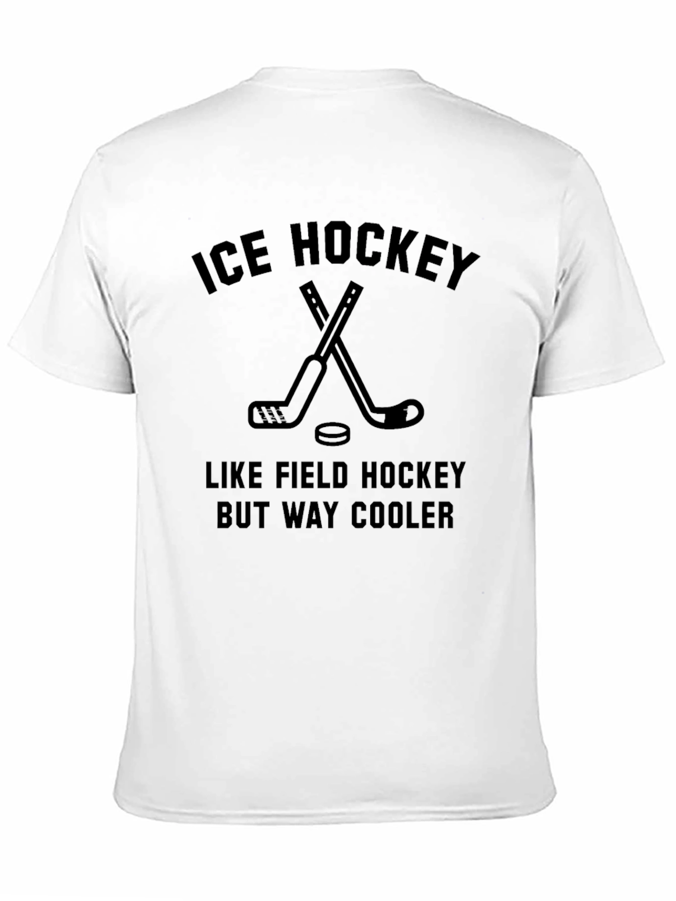 Black Ice Hockey Graphic T-Shirt - Funny Sports Tee view 11
