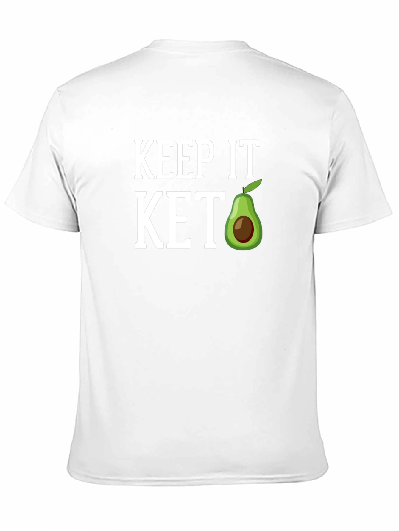Black Keep It Keto T-Shirt, Avocado Graphic Tee view 11