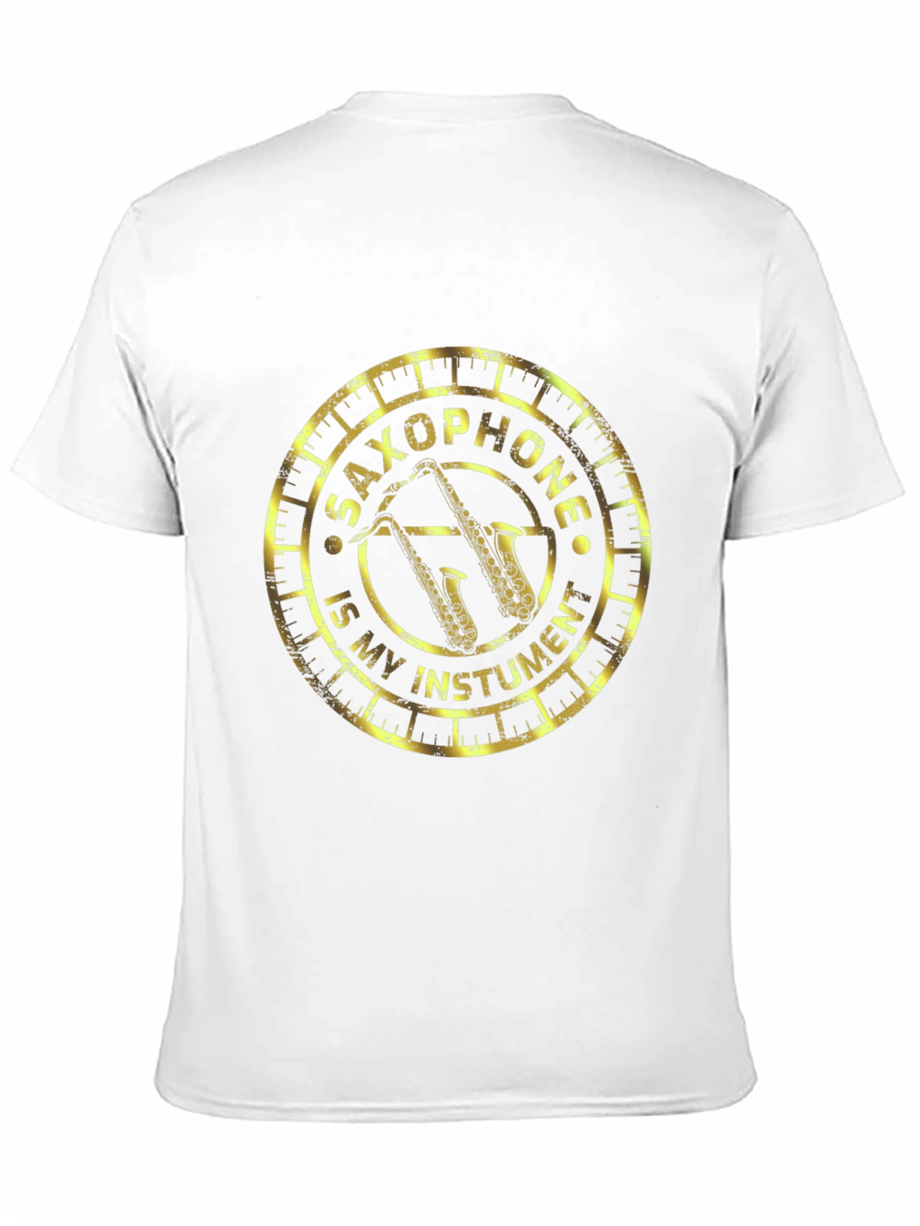 Black Saxophone Is My Instrument Black Graphic Tee view 11