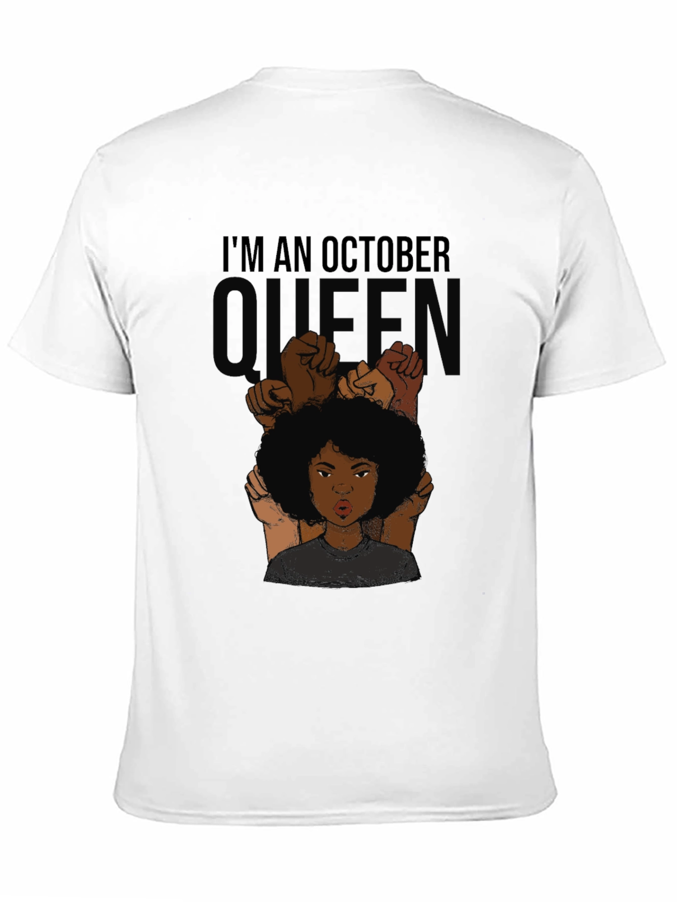 Black October Queen Black T-Shirt view 11