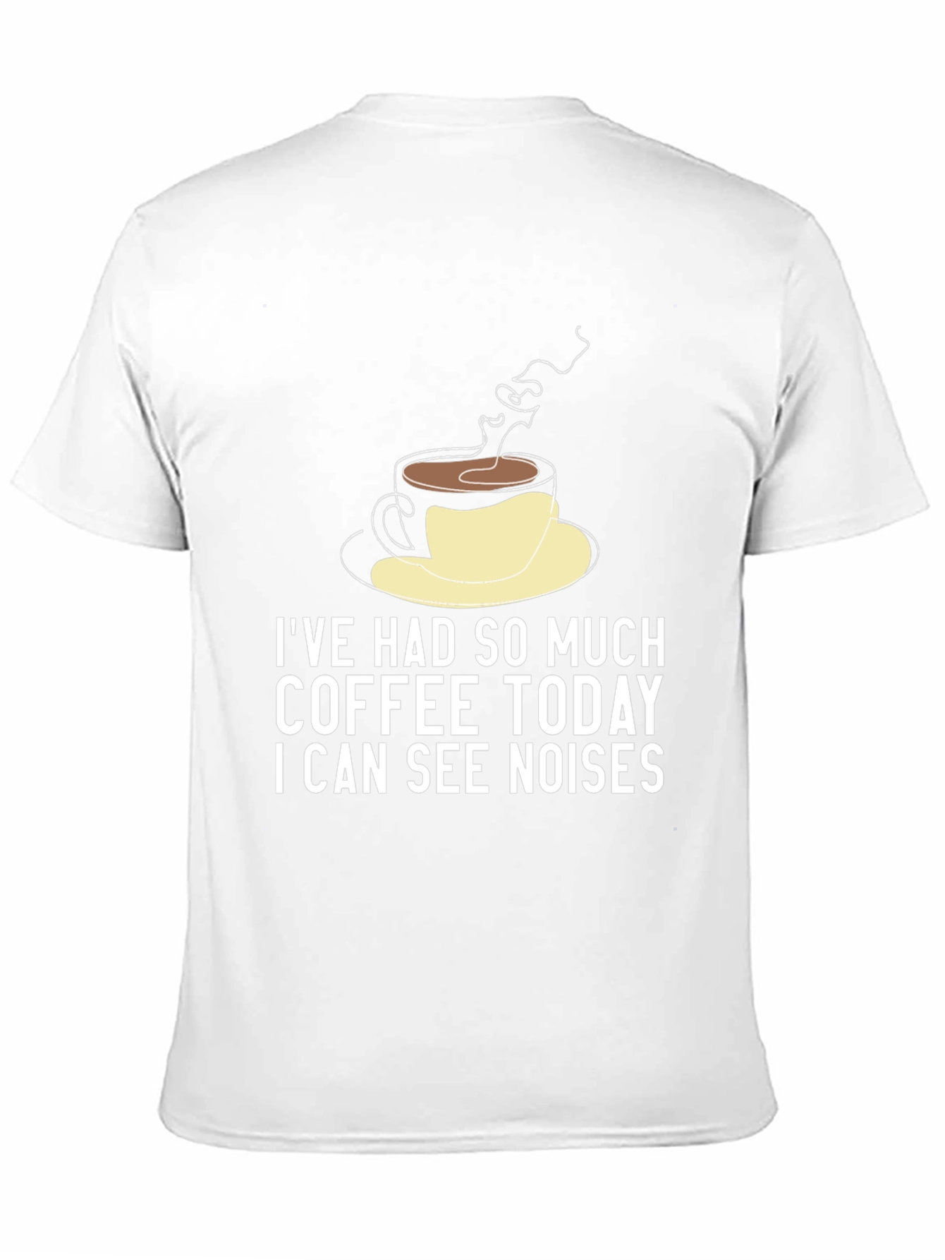 Black Funny Coffee Lover T-Shirt - I Can See Noises view 11